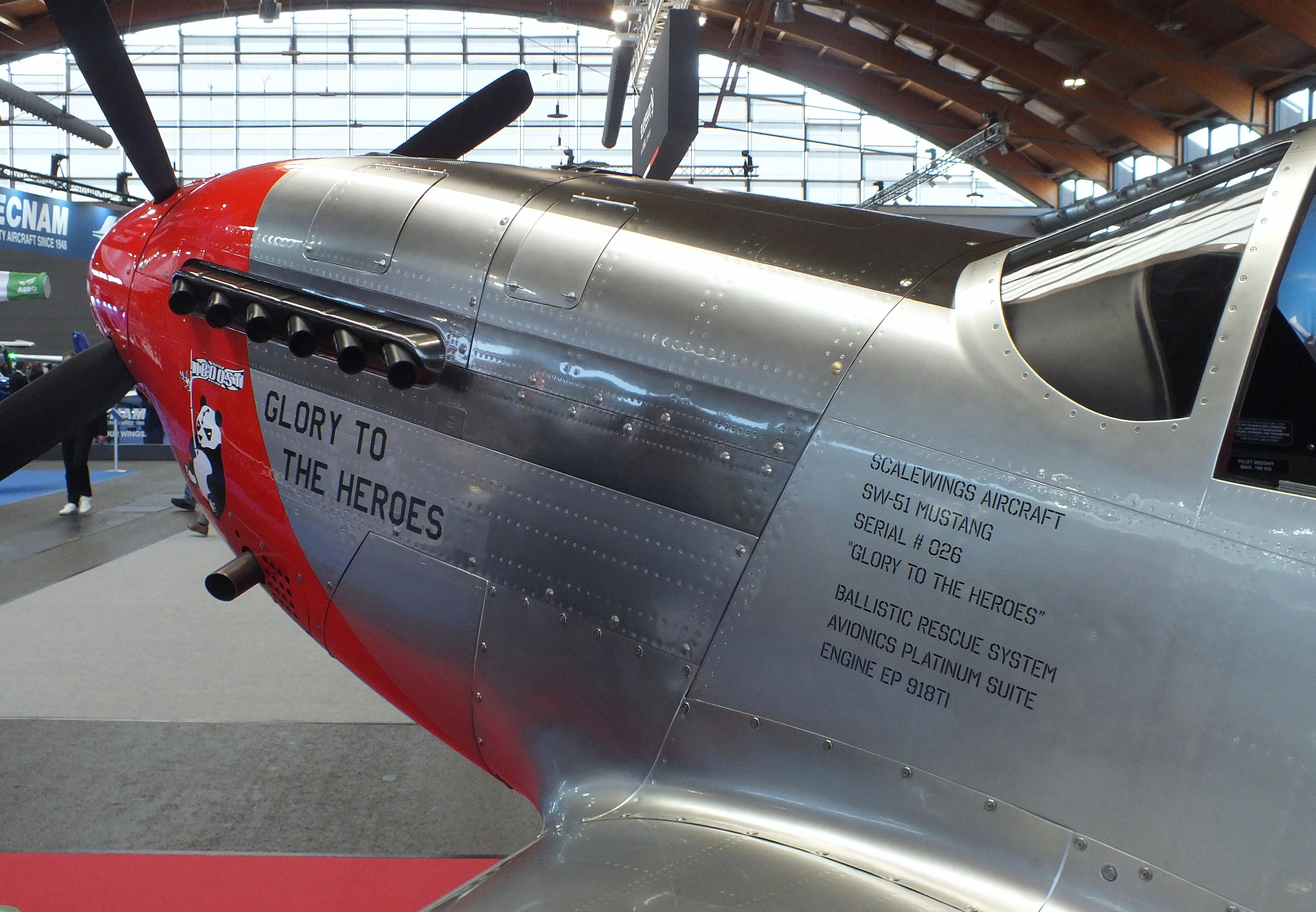 LY-BRQ @ EDNY - ScaleWings SW-51 Mustang 70%-scale replica at the AERO 2026, Friedrichshafen - by iwarnecke