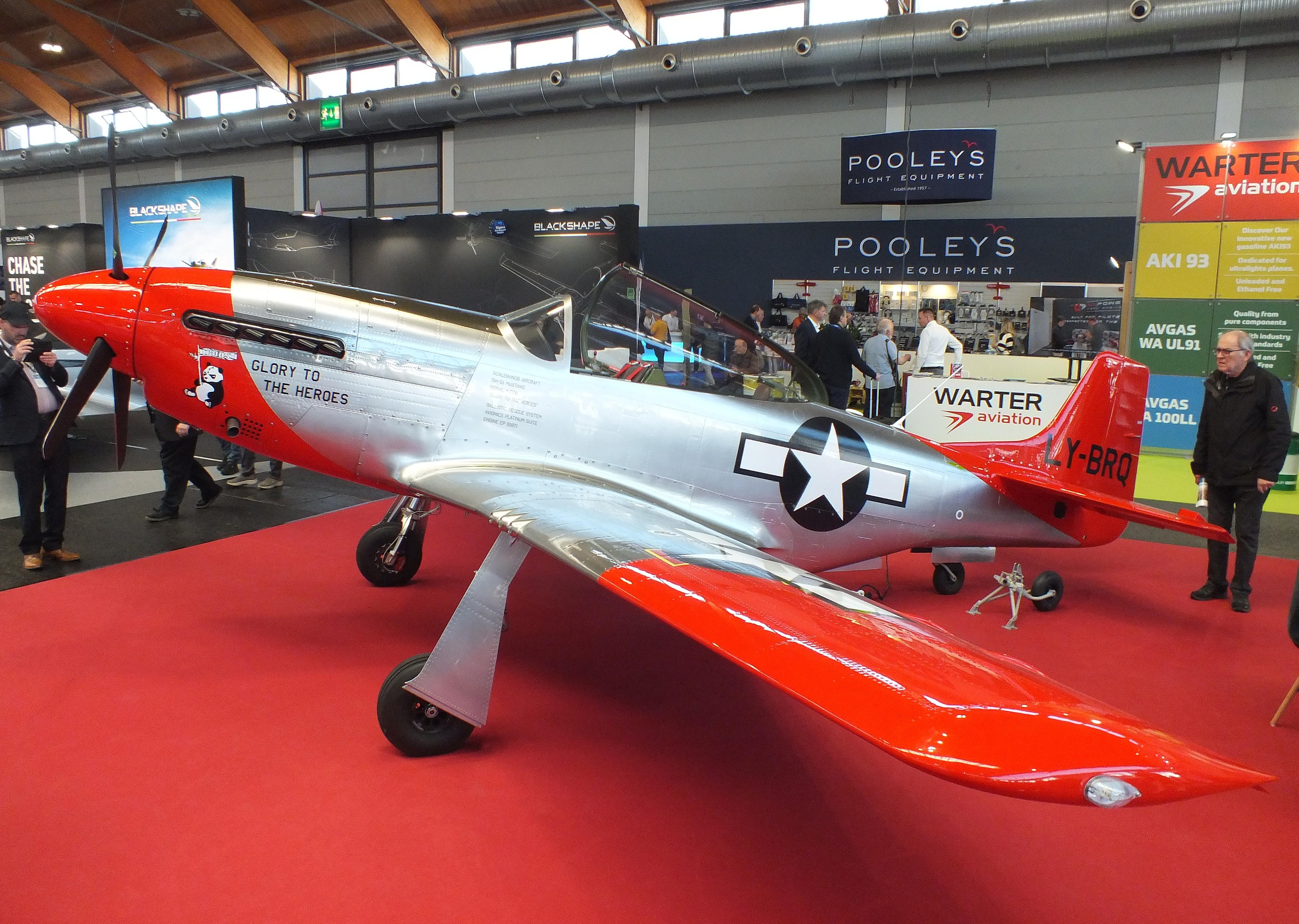 LY-BRQ @ EDNY - ScaleWings SW-51 Mustang 70%-scale replica at the AERO 2026, Friedrichshafen - by iwarnecke