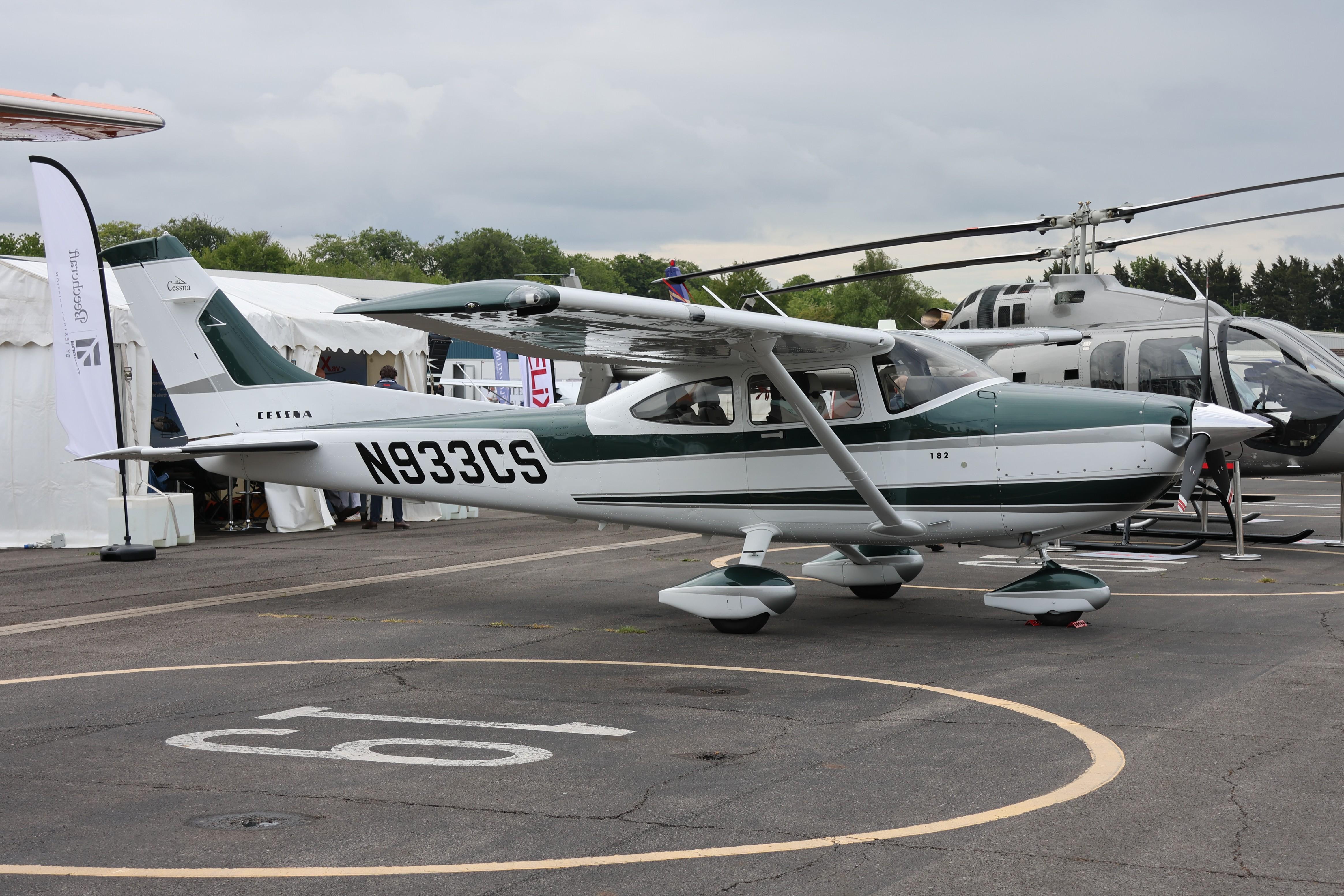 N933CS @ EGTB - N933CS 2004 Cessna 182T Skylane Private Flyer Fest Booker 
 - by PhilR