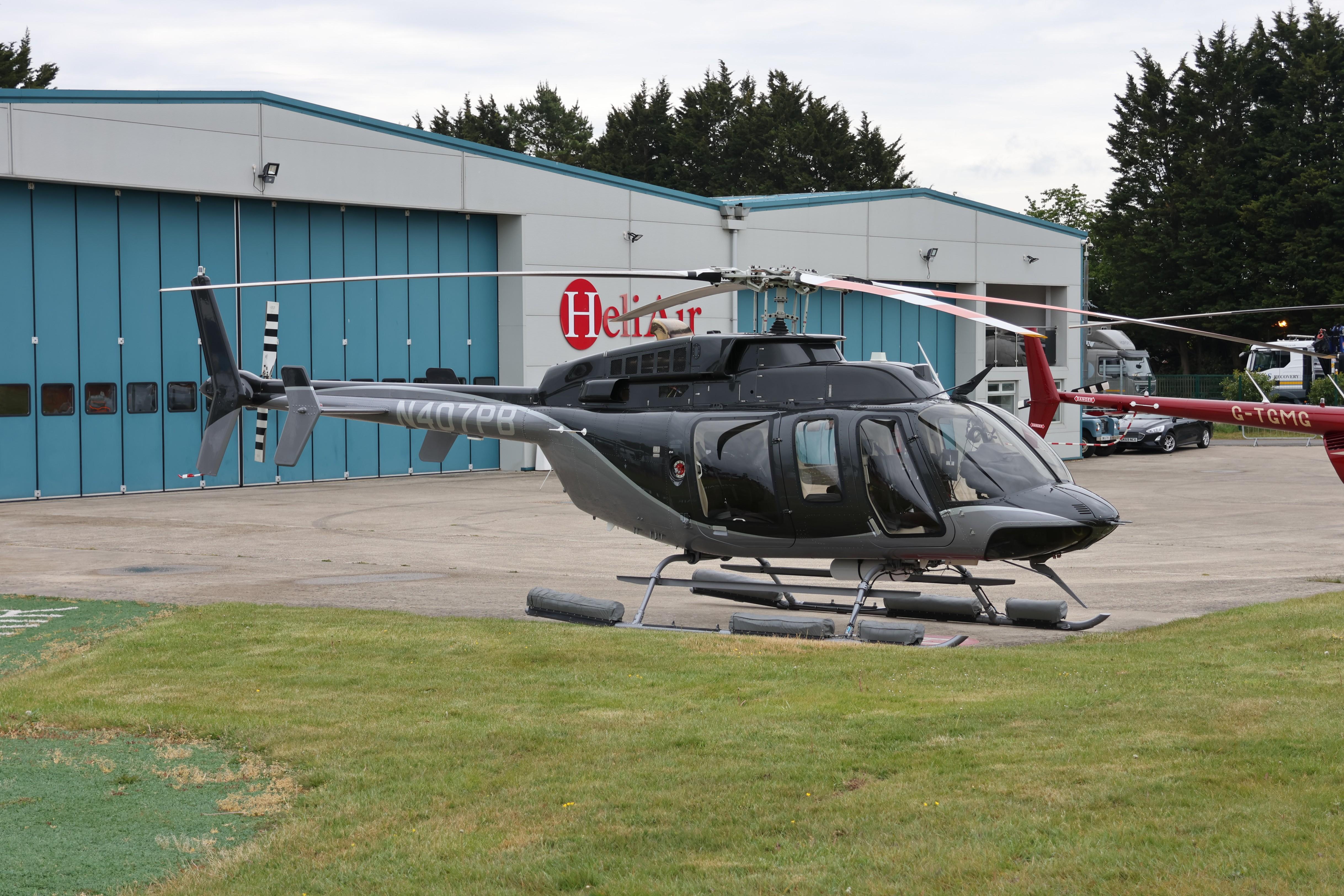 N407PB @ EGTB - N407PB 1997 Bell 407GXi Private Flyer Fest Booker 
 - by PhilR