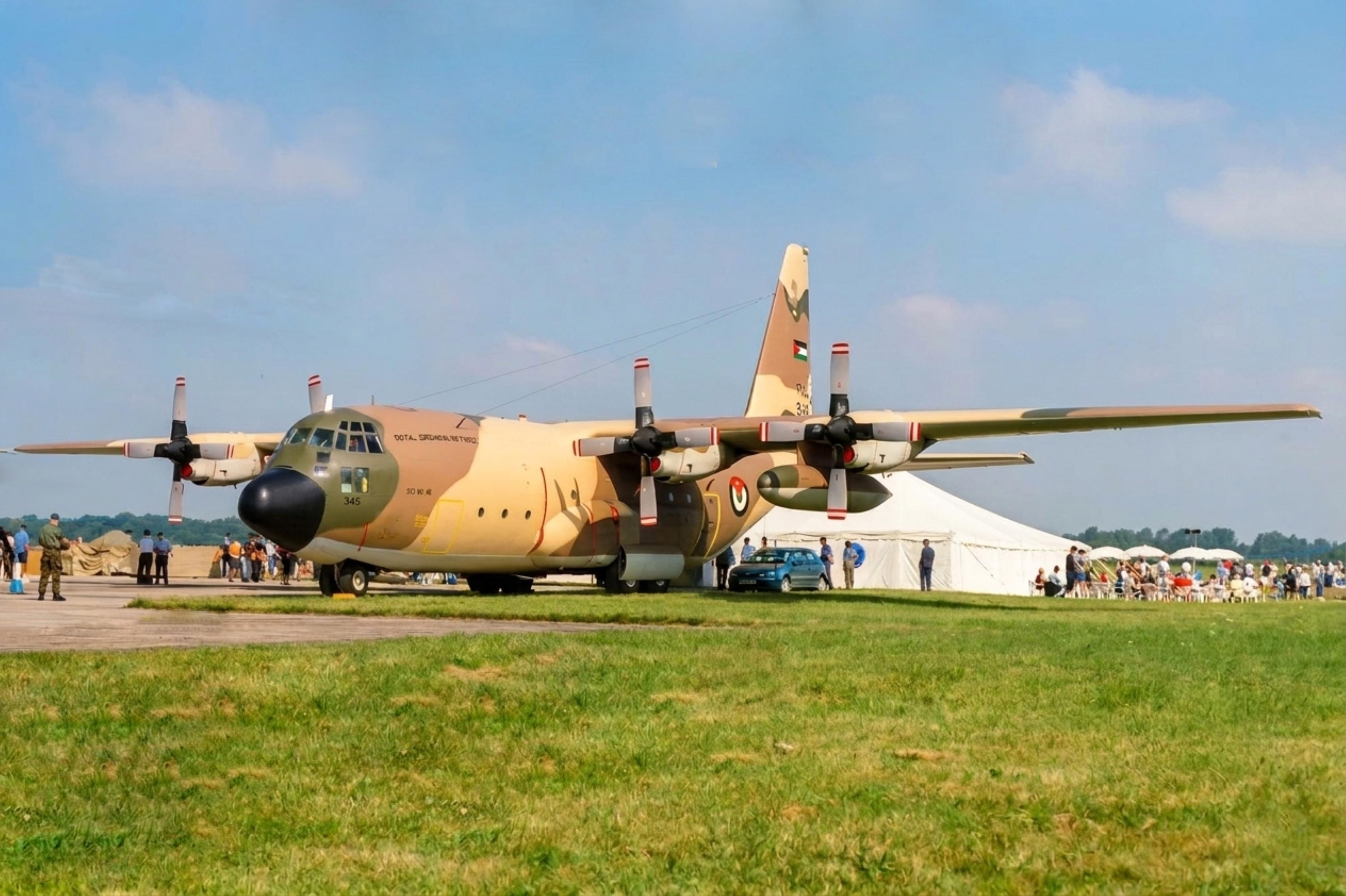 345 @ EGVA - 345 1979 Lockheed C-130H Hercules RJordAF RIAT 
 - by PhilR