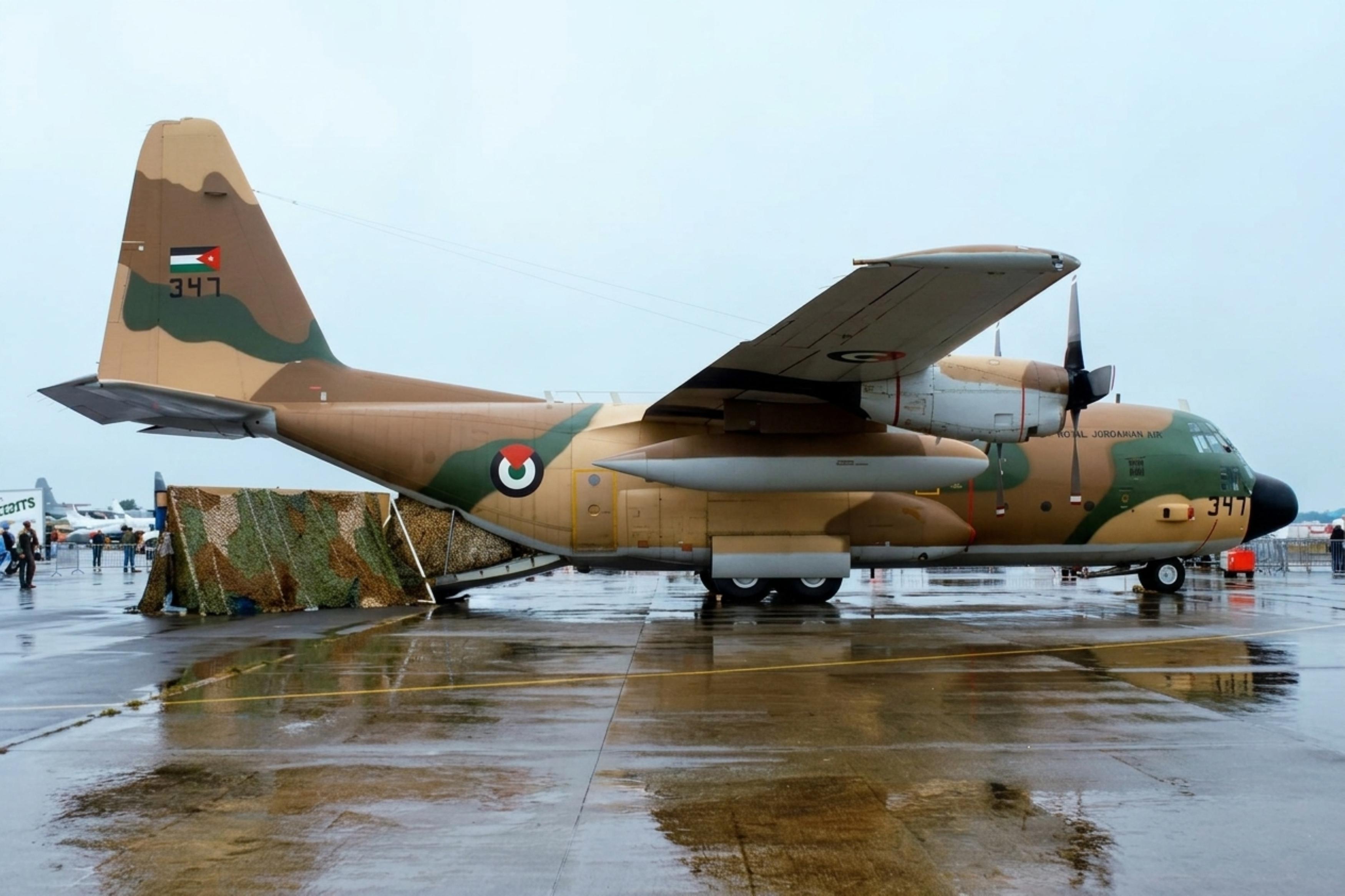 347 @ EGVA - 347 1982 Lockheed C-130H Hercules RJordAF IAT 
 - by PhilR
