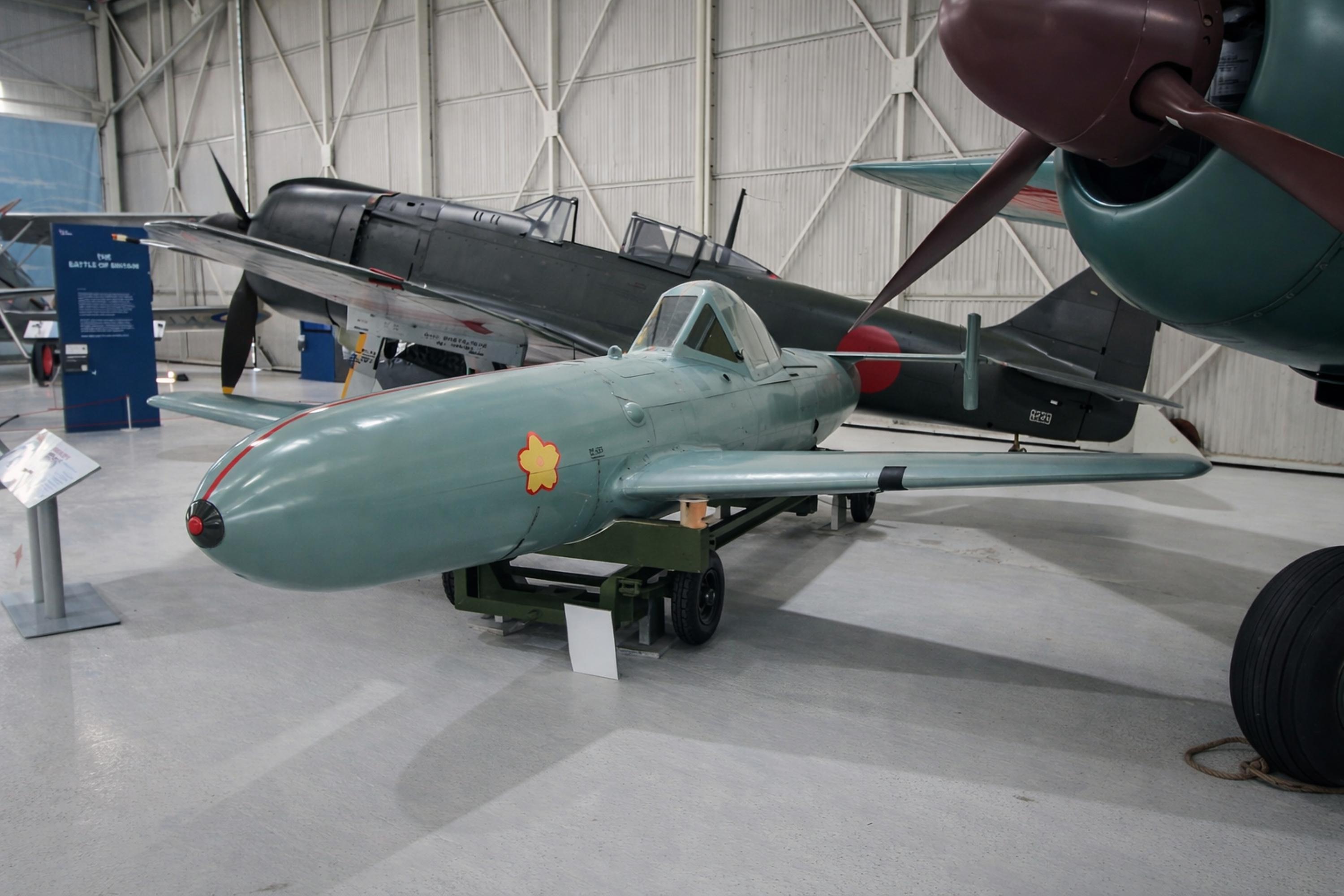BAPC159 @ EGWC - Yokosuka MXY7 Ohka (Cherry Blossom) Cosford Aerospace Museum 
 - by PhilR