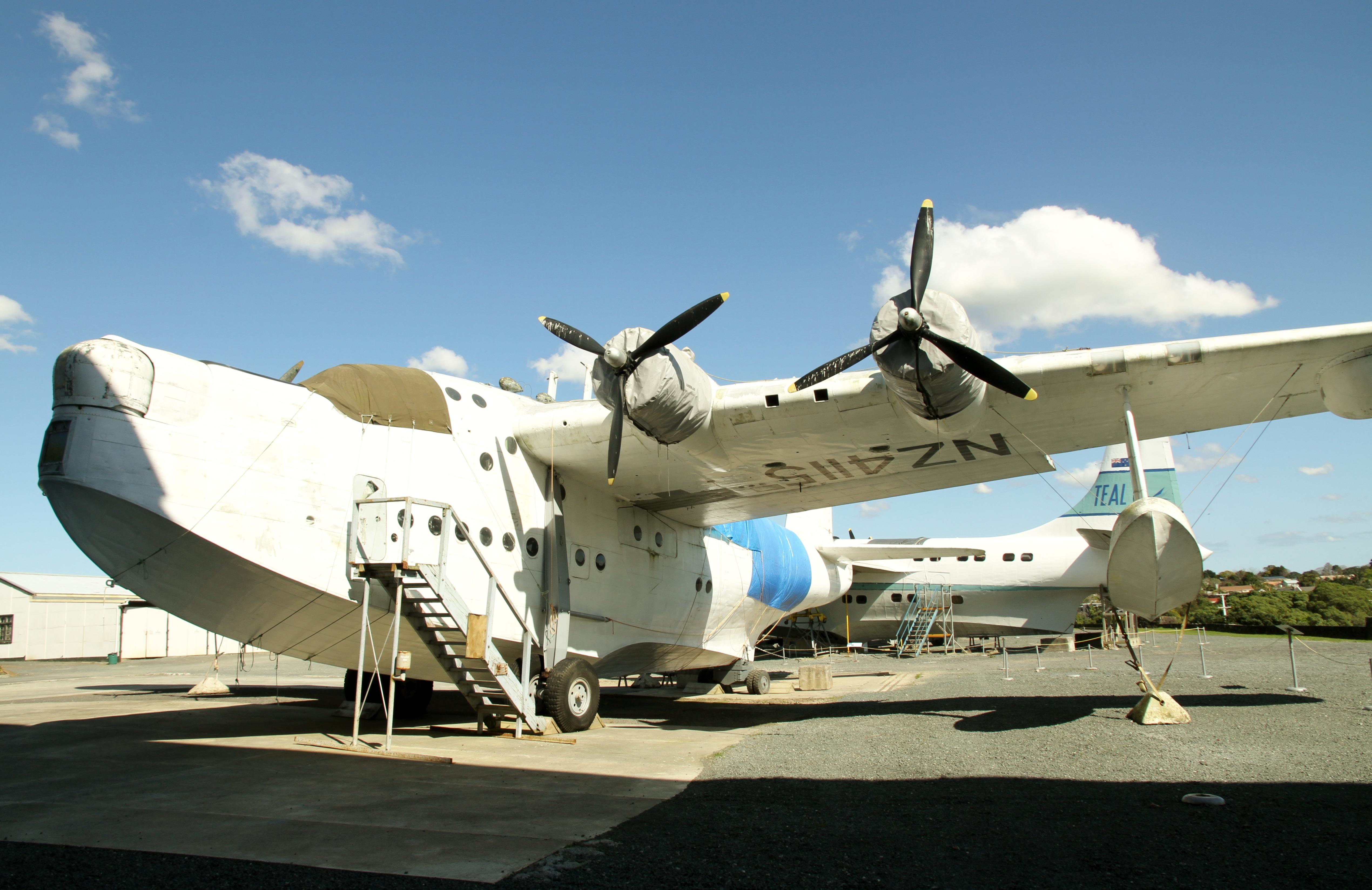 NZ4115 @ NZAA - NZ4115 (G-AHJR, SZ584) 1946 Short Sunderland Mk V RNZAF AKL MoTaT  - by PhilR