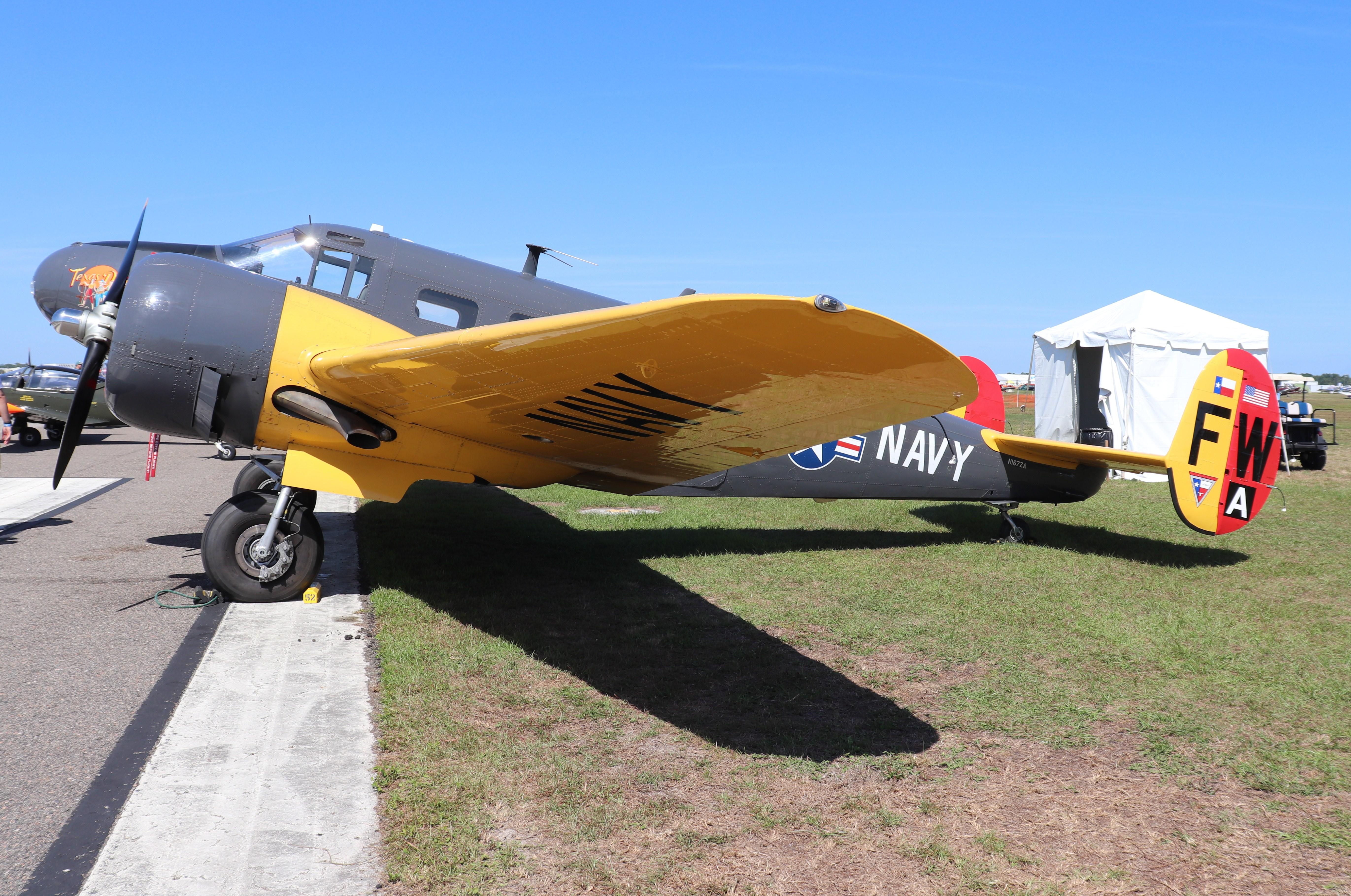 N167ZA @ KLAL - Beech C-45H - by MarkPasqualino