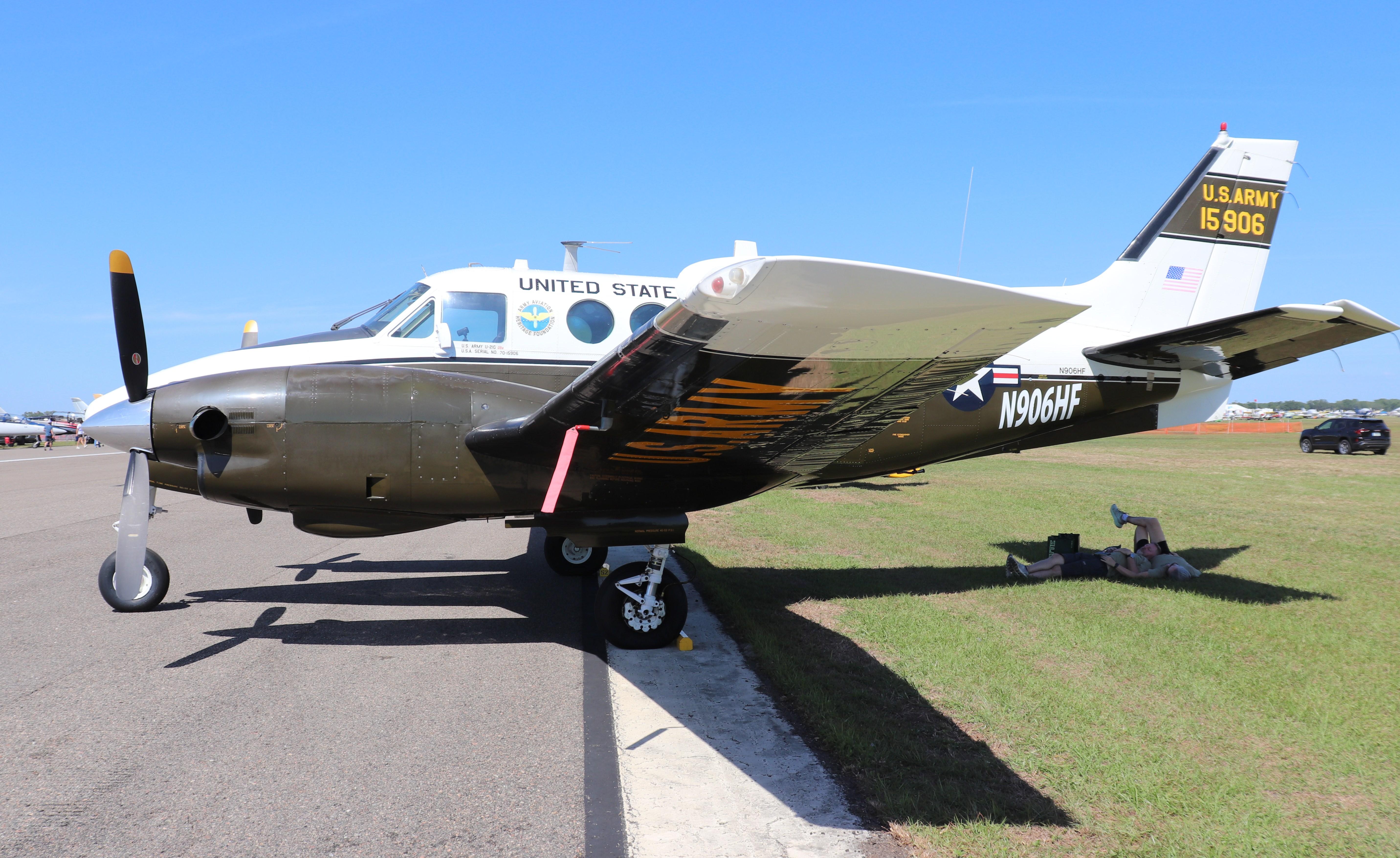 N906HF @ KLAL - Beech U-21G - by MarkPasqualino