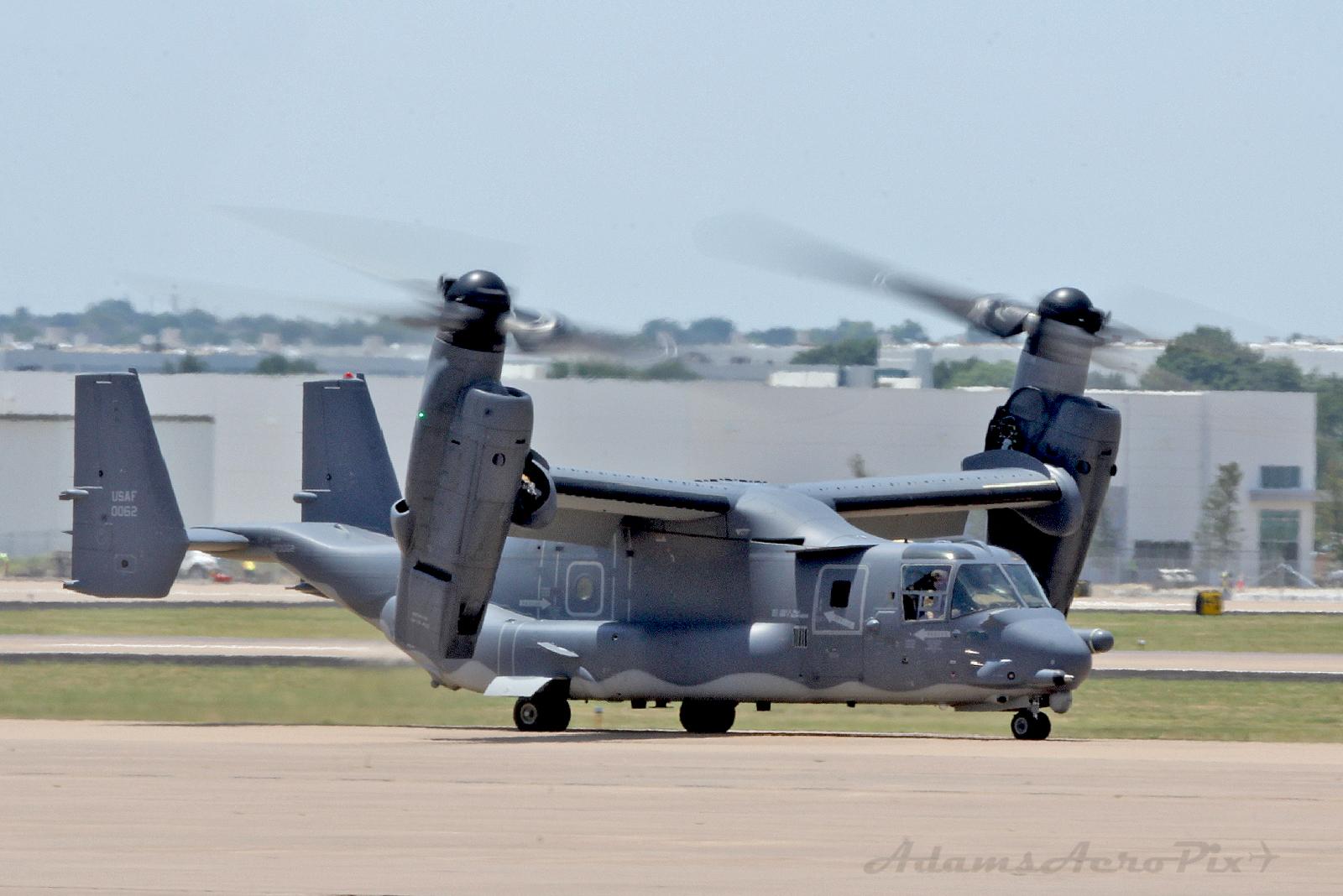 12-0062 @ KAFW - USAF CV-22 departing Perot Field, Fort Worth. TX  - by Ztex