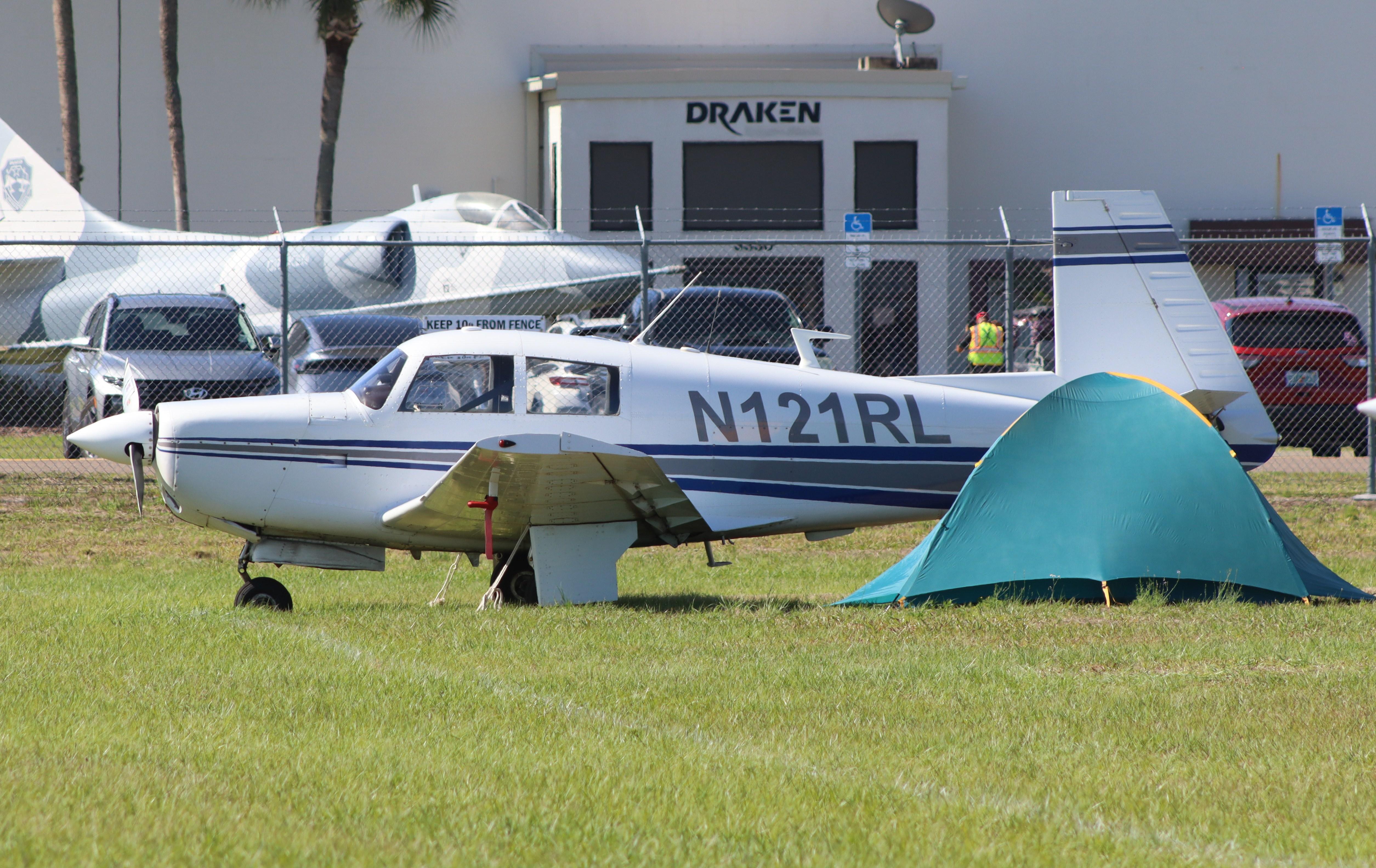 N121RL @ KLAL - Mooney M20E - by MarkPasqualino