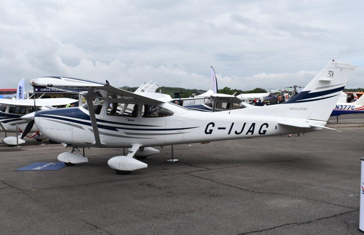G-IJAG @ EGTB - Cessna 182T Skylane at Wycombe Air Park. Ex N2284F - by moxy