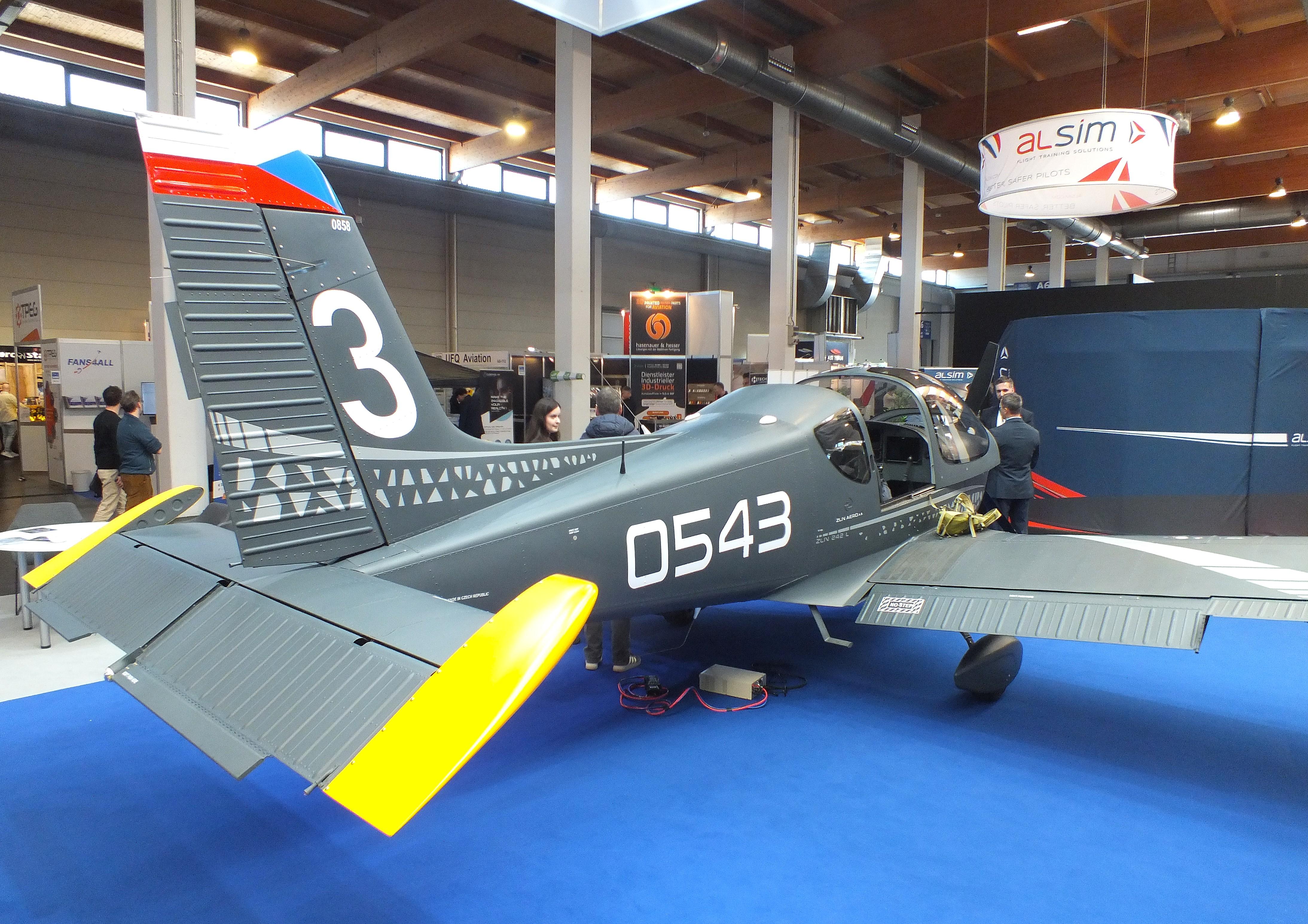 0543 @ EDNY - Zlin Z-242L ZEUS of the LOM Praha Flight Training Center (CLV) at the AERO 2026, Friedrichshafen - by iwarnecke