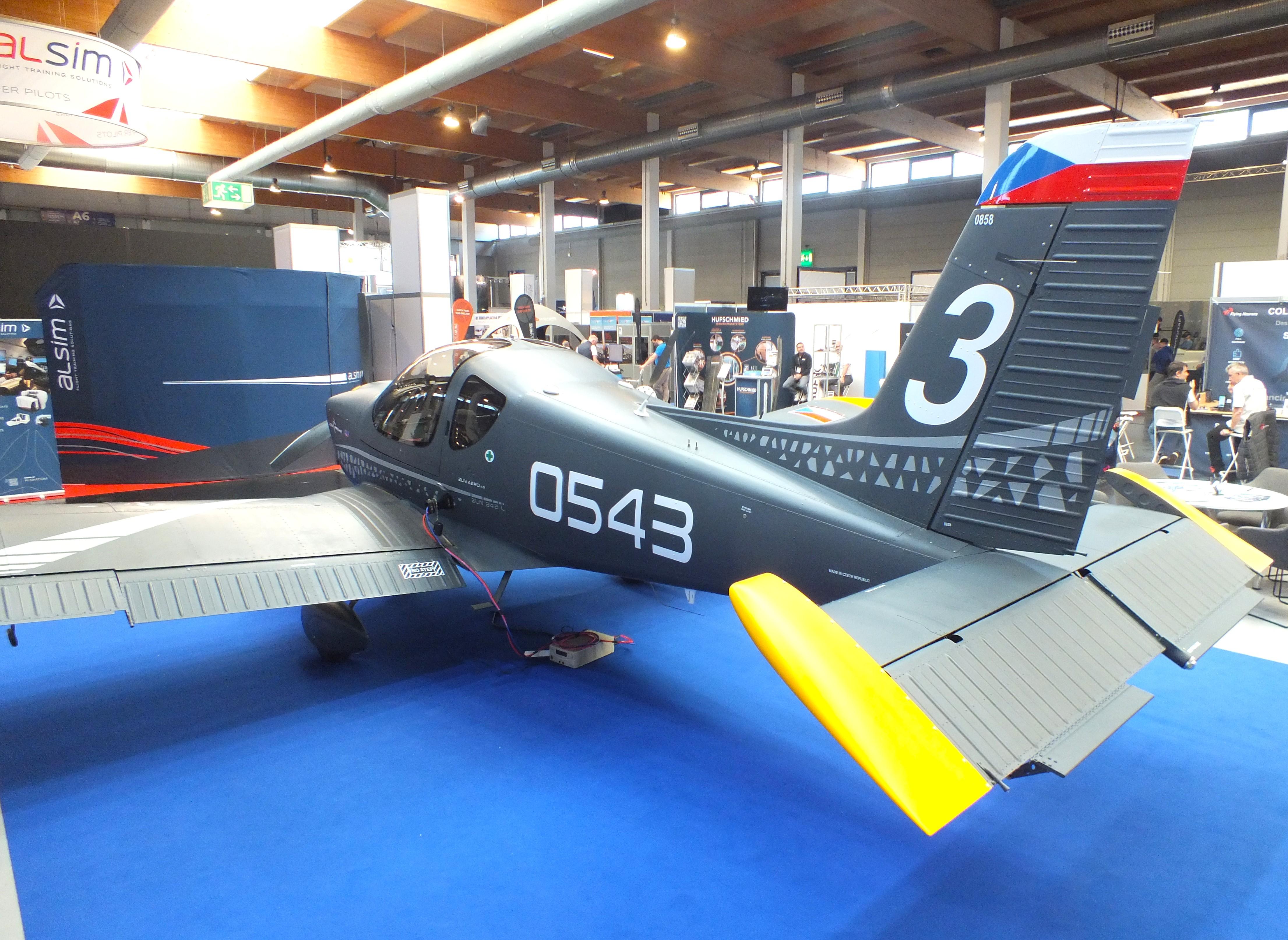 0543 @ EDNY - Zlin Z-242L ZEUS of the LOM Praha Flight Training Center (CLV) at the AERO 2026, Friedrichshafen - by iwarnecke
