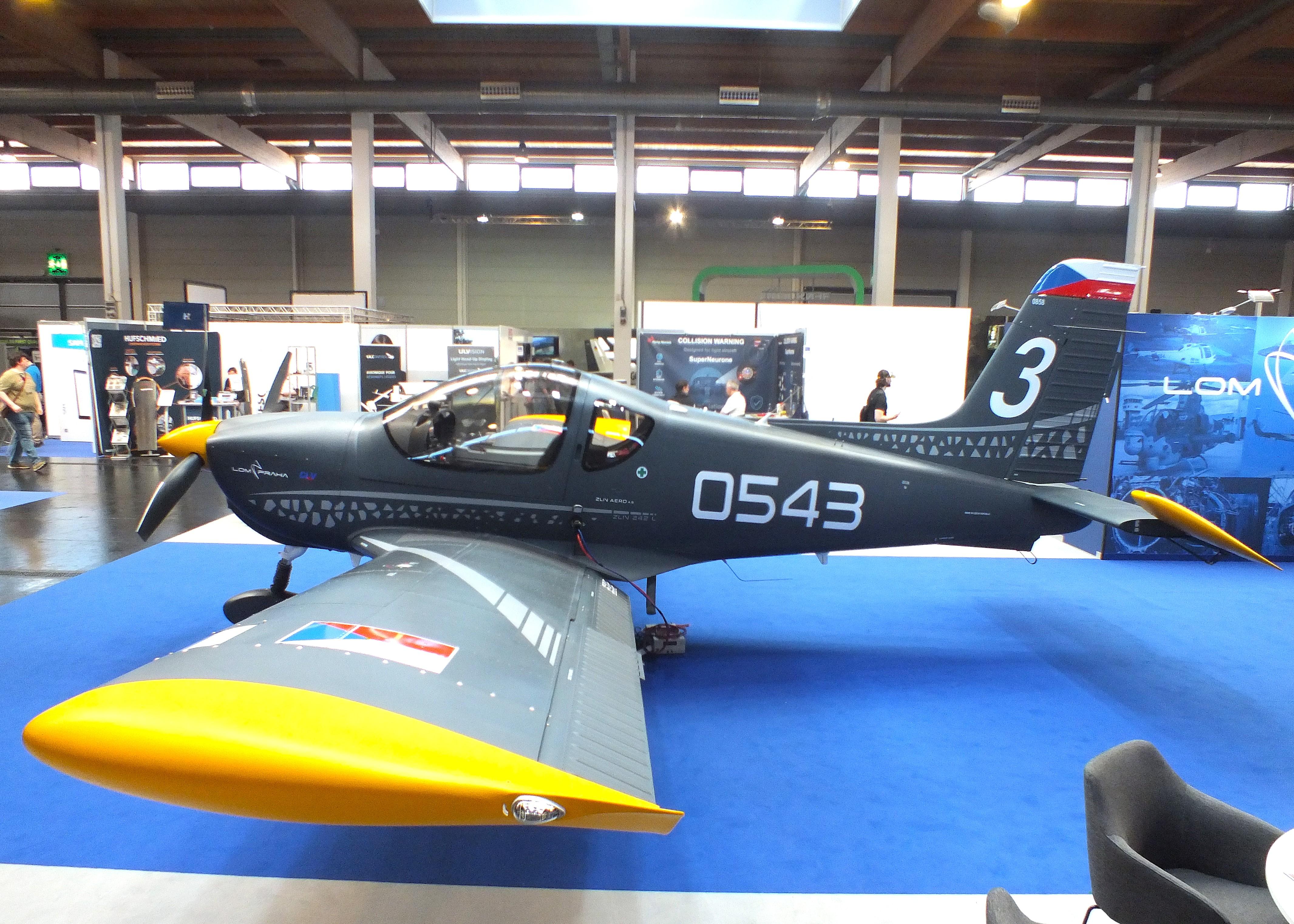 0543 @ EDNY - Zlin Z-242L ZEUS of the LOM Praha Flight Training Center (CLV) at the AERO 2026, Friedrichshafen - by iwarnecke