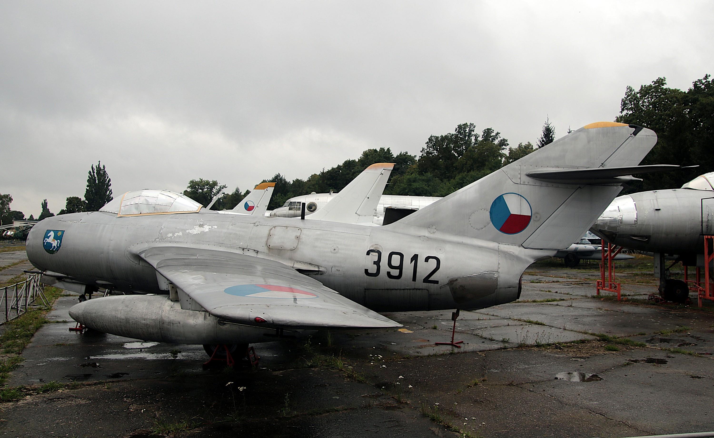 3912 - Mikojan MiG-15bisSB Fagot with new paint at the Vyskov Highway Strip Museum, Czech Republic - by ReinhardJost