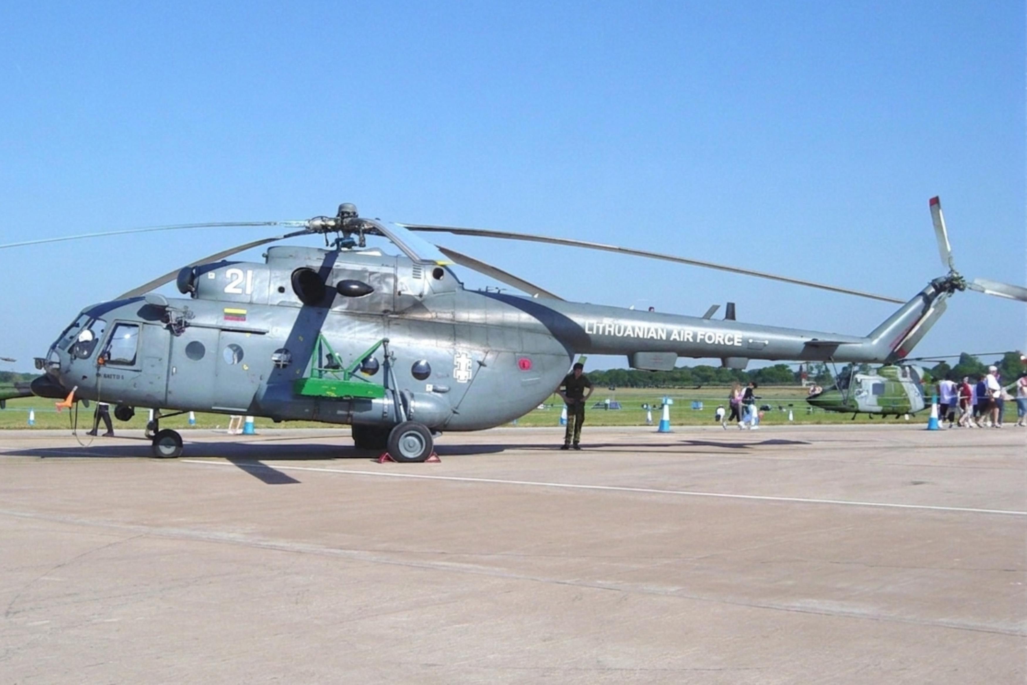 21 WHITE @ EGVA - 21W Mil Mi-8 MTV-1 LithuanianAF RIAT  - by PhilR