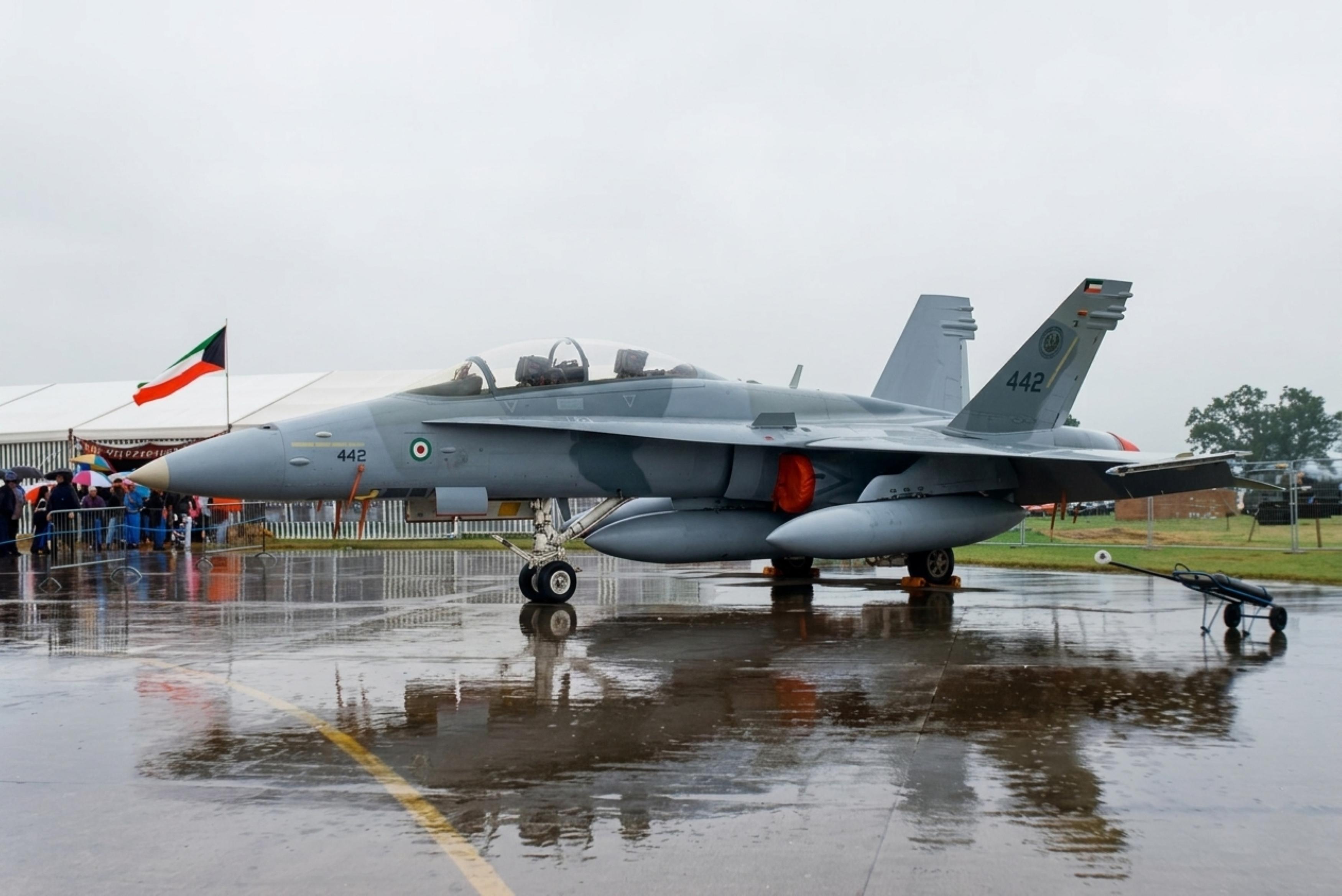 442 @ EGVA - 442 Boeing FA-18D Hornet KuwAF IAT  - by PhilR