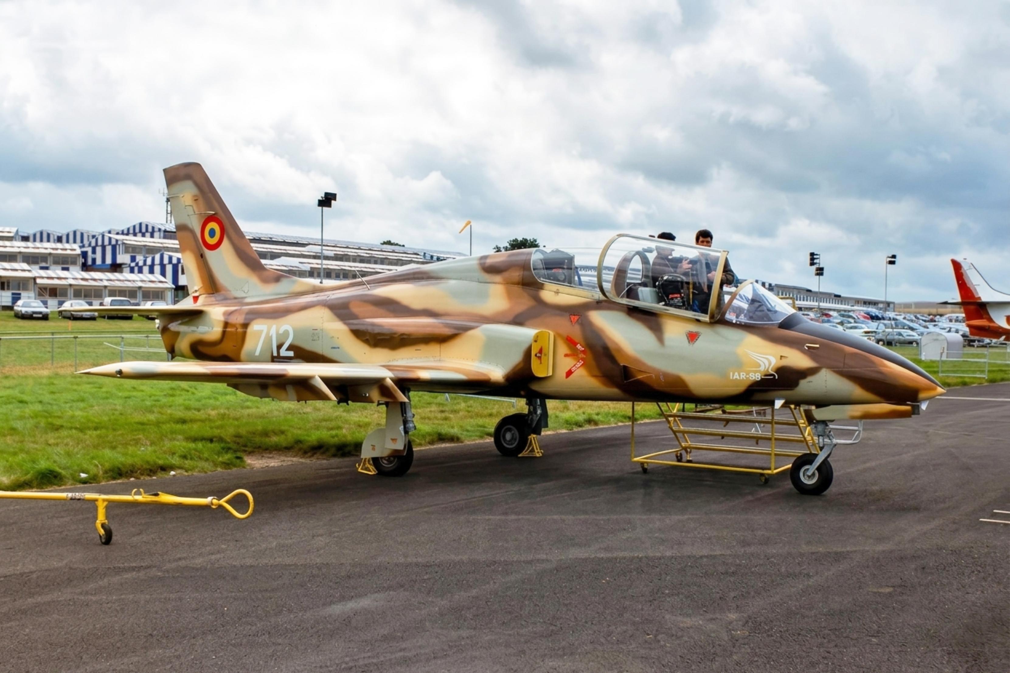 712 @ EGLF - 712 Avioane Craiova SA IAR-99 Hawk IAR Farnborough Airshow  - by PhilR