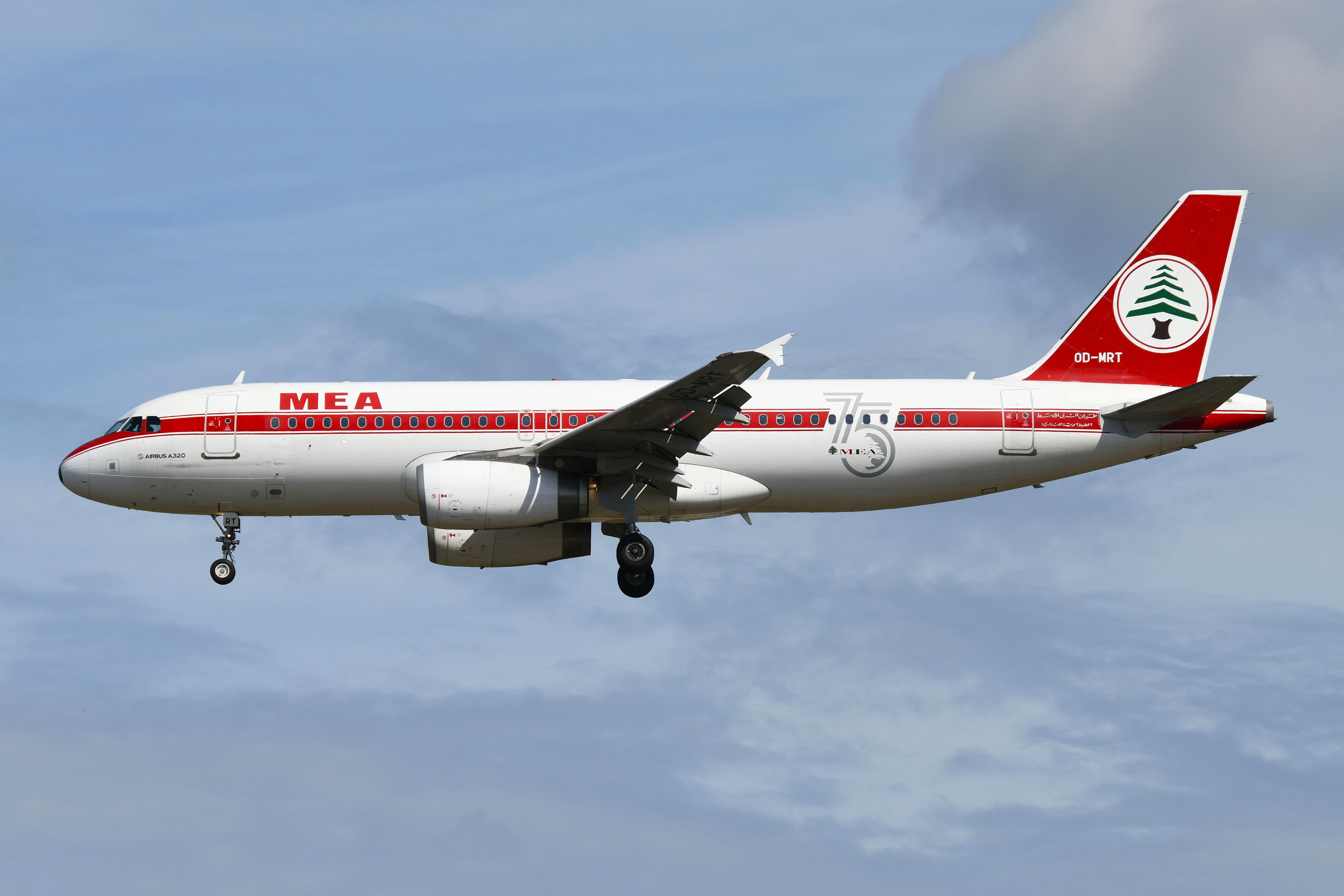 OD-MRT @ EDDF - Arrival of MEA A320 in retro outfit - by FerryPNL