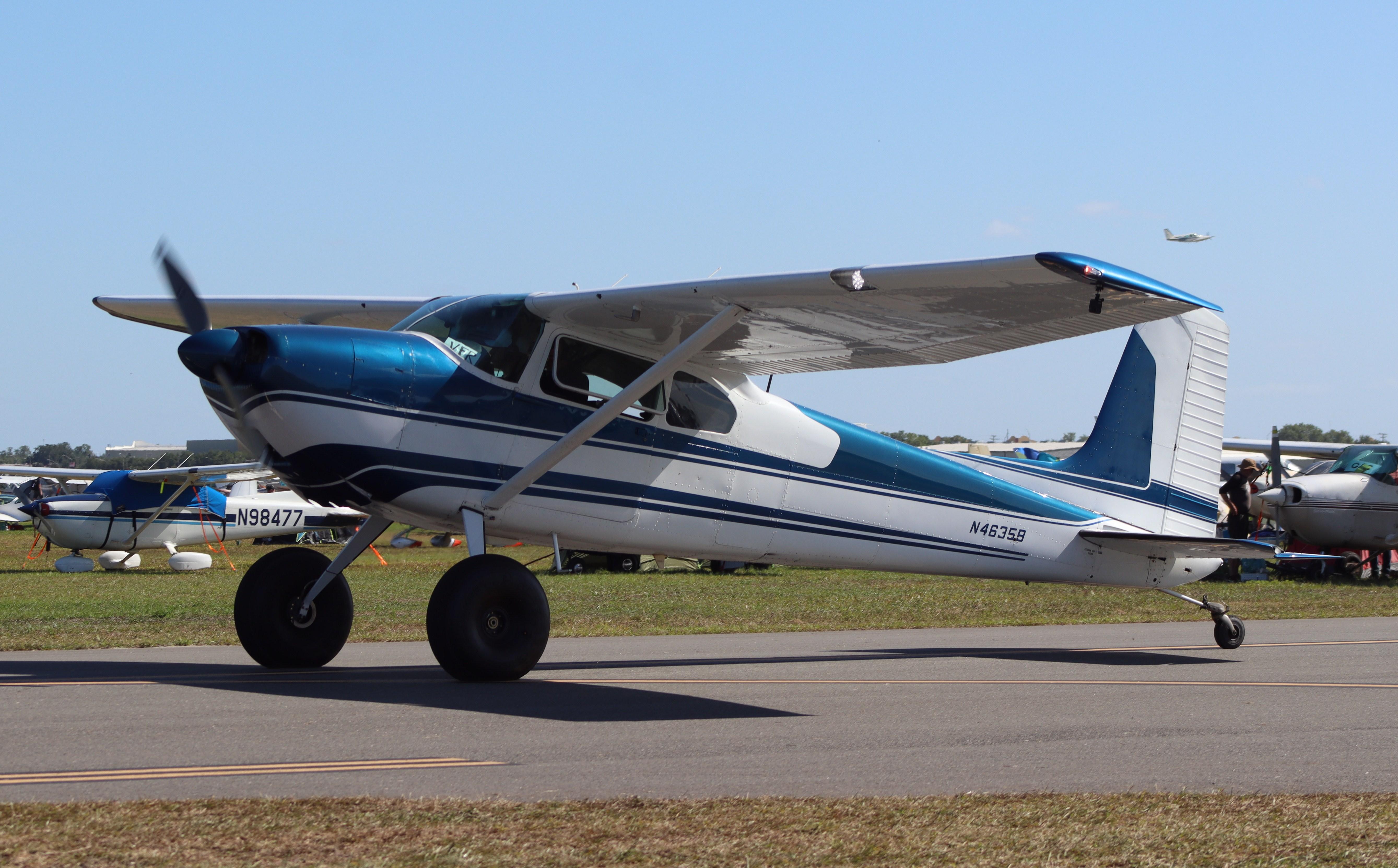 N4635B @ KLAL - Cessna 180 - by MarkPasqualino