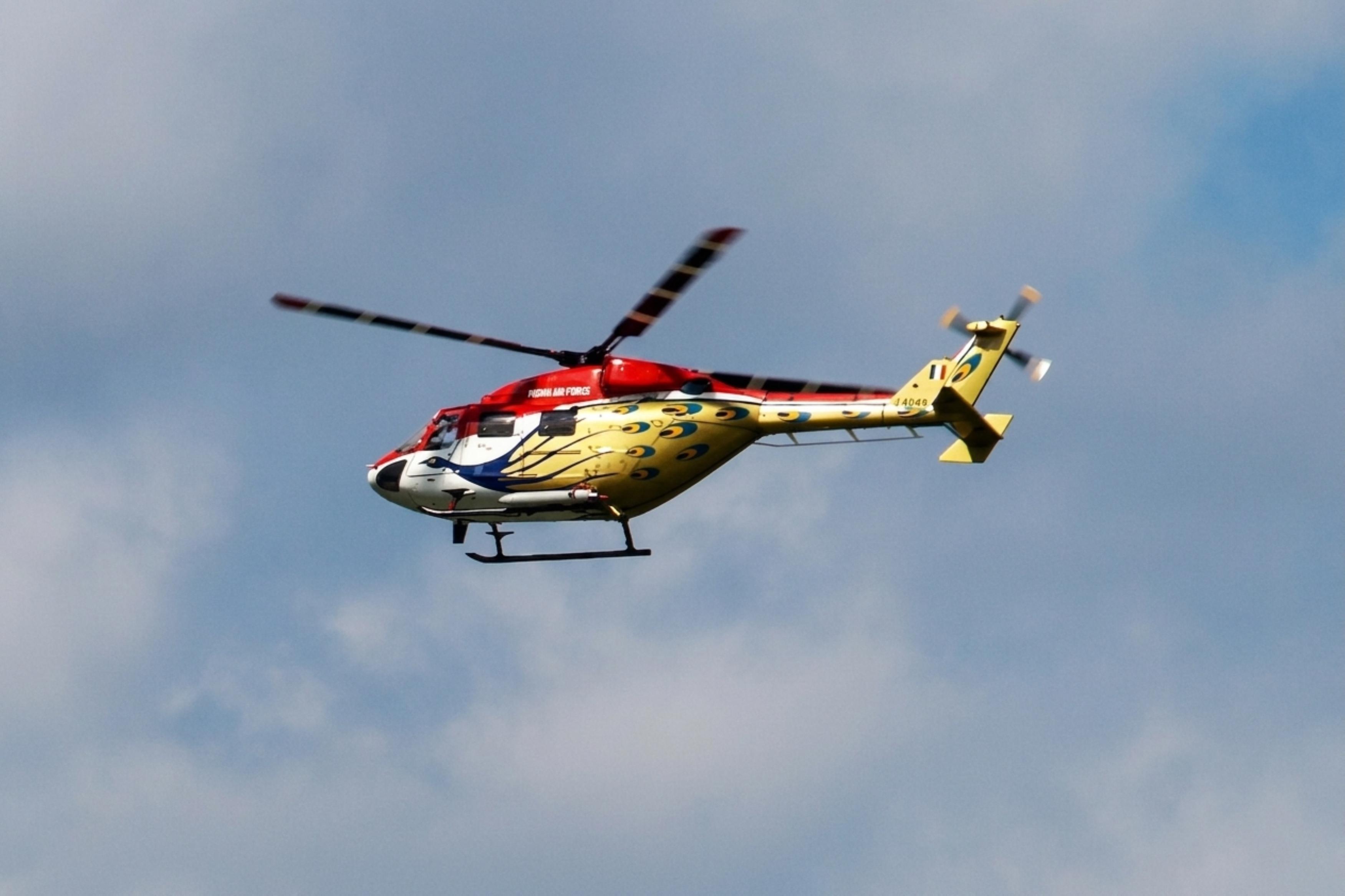 J4049 @ EGLF - J4049 HAL Dhruv Sarang Display Team IndianAF SBAC 
 - by PhilR