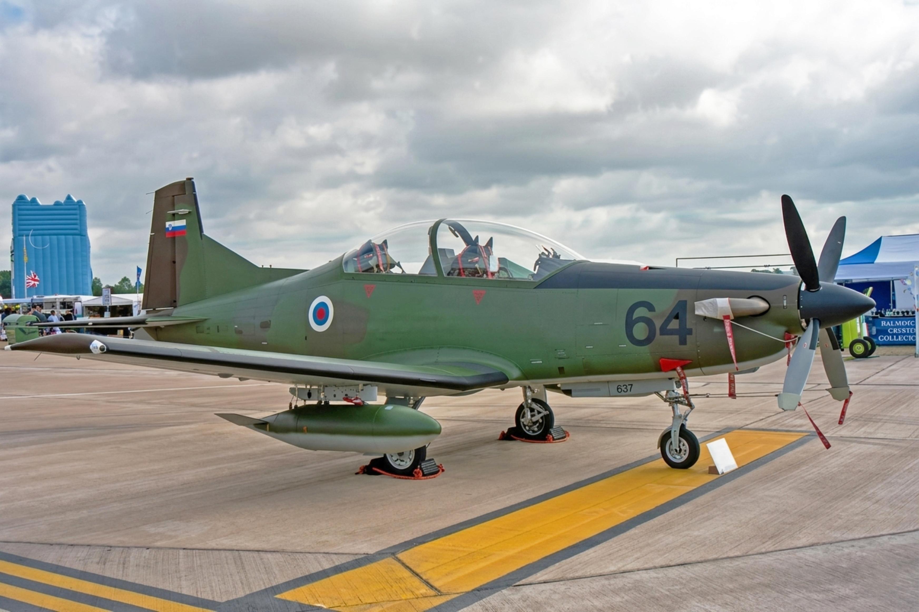 L9-66 @ EGVA - L9 64 1995 Pilatus PC-9 SlovenianAF RIAT  - by PhilR