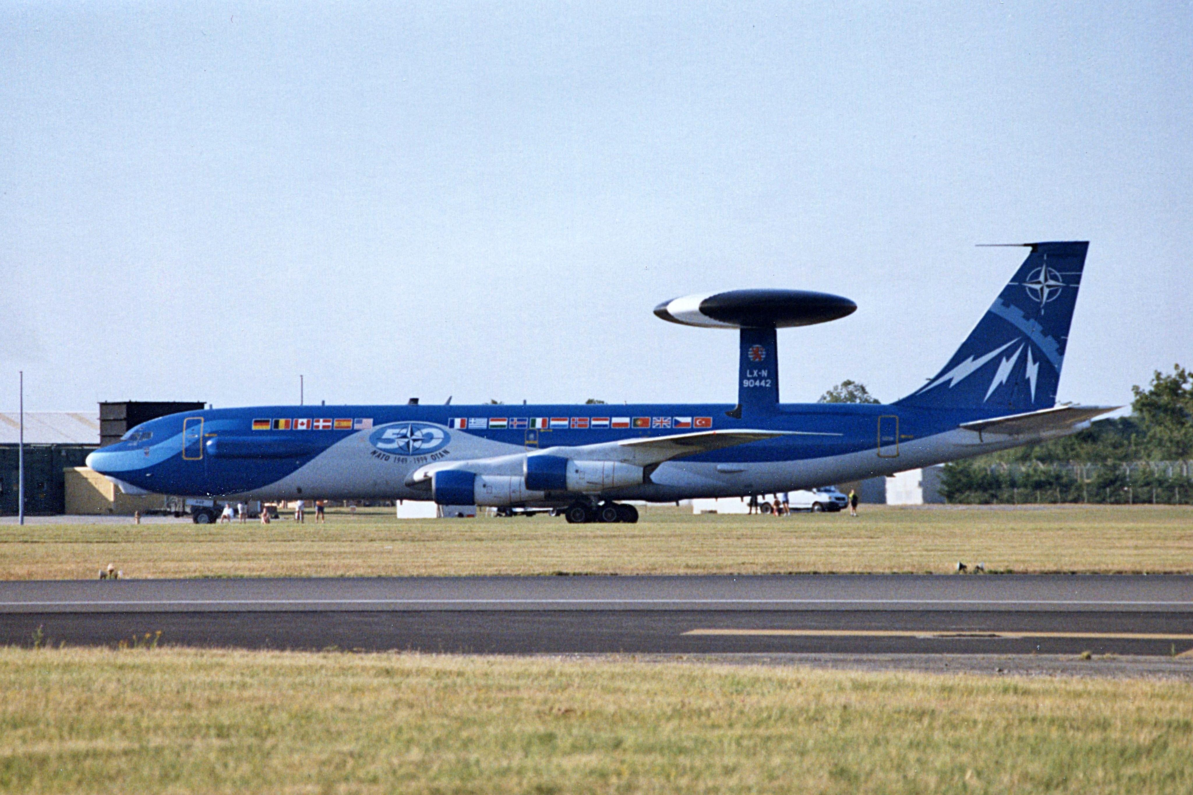LX-N90442 @ EGVA - LX-N90442 1982 Boeing E-3A Sentry NATO RIAT - by PhilR