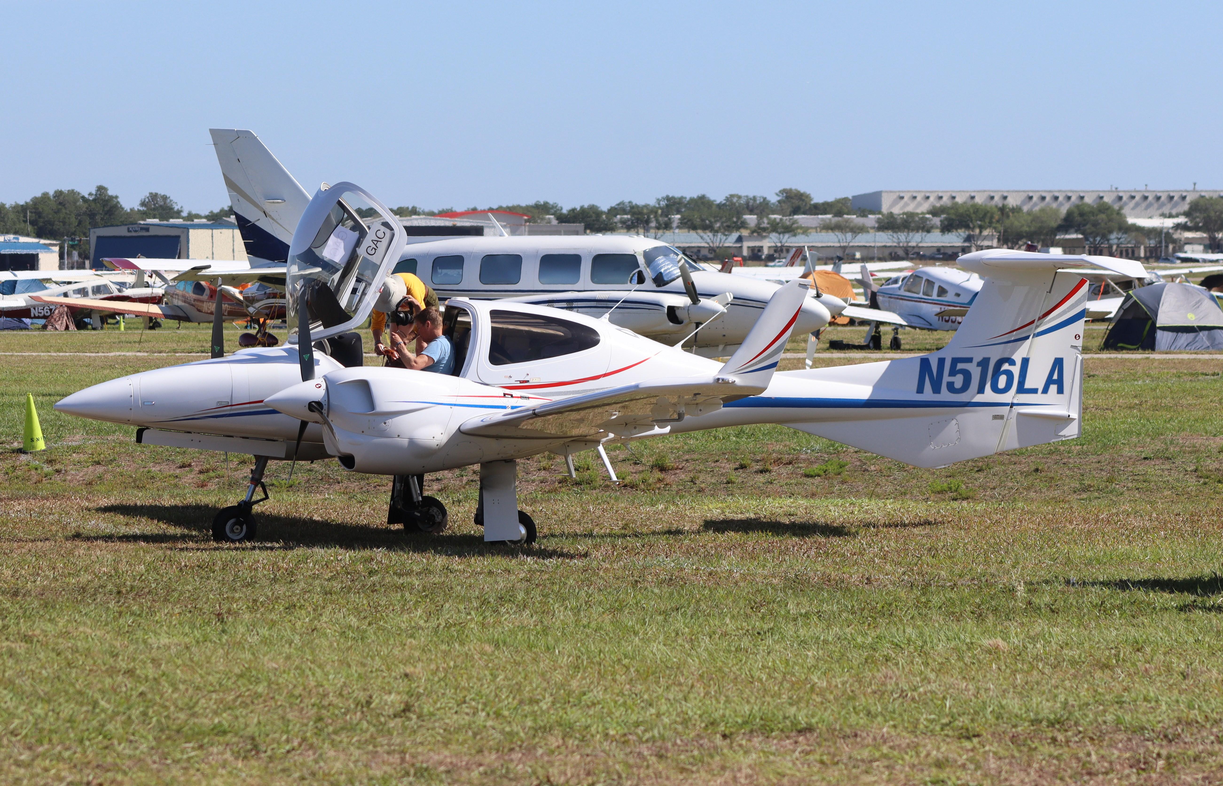 N516LA @ KLAL - Diamond DA 42 NG - by MarkPasqualino