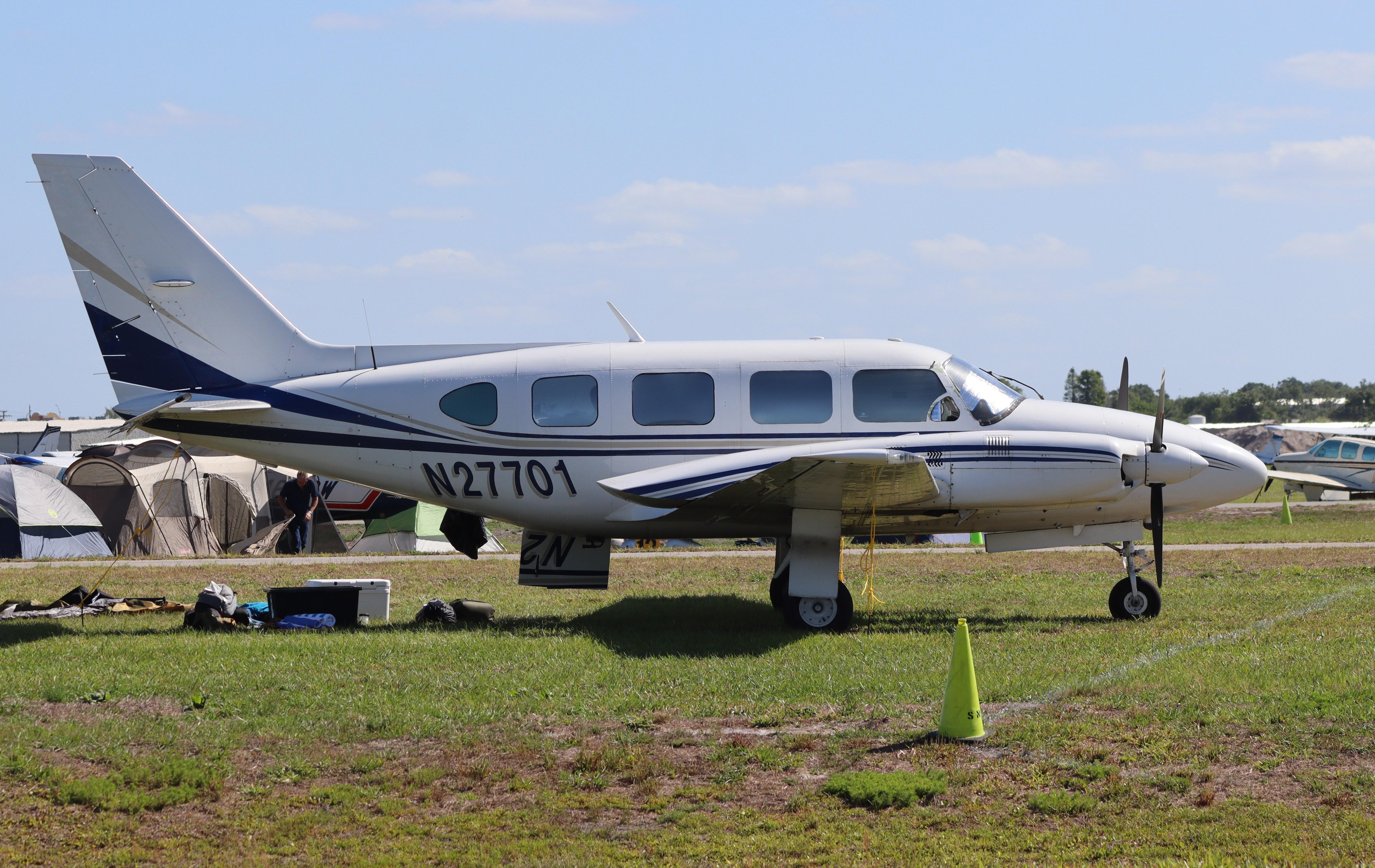 N27701 @ KLAL - Piper PA-31-325 - by MarkPasqualino