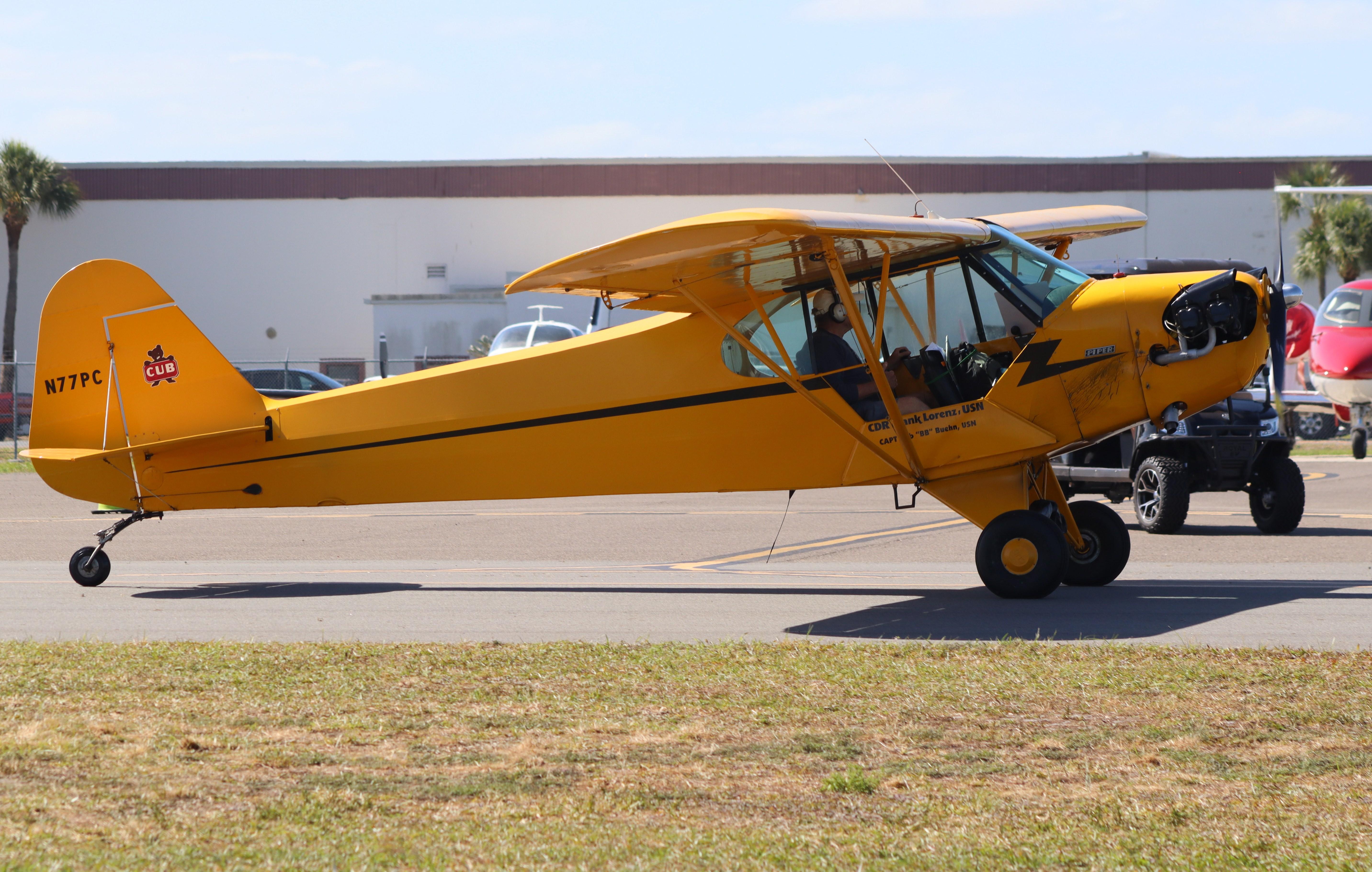 N77PC @ KLAL - Piper J3C-65 - by MarkPasqualino