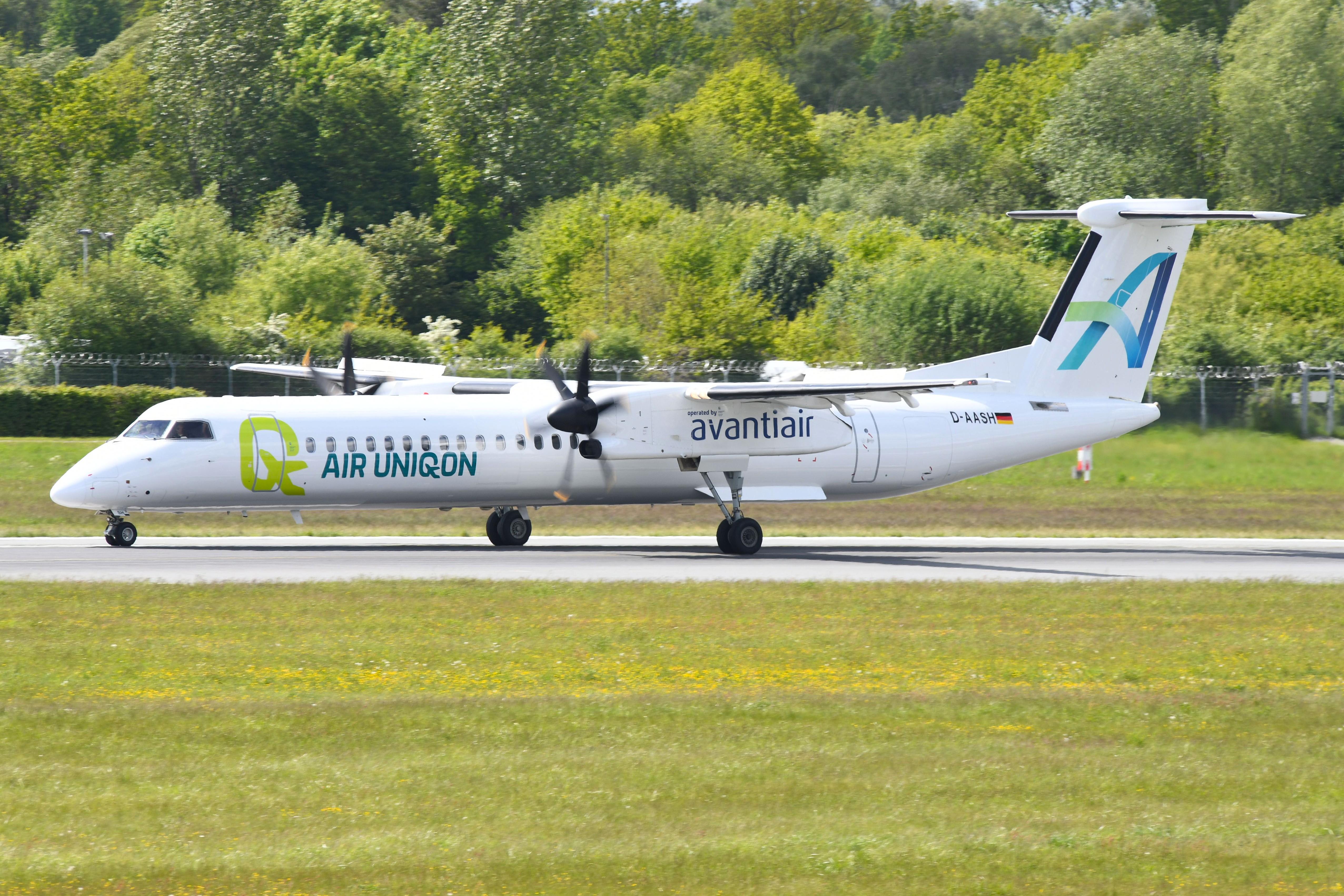 D-AASH @ EDDH - Air Uniqon DHC8 from FDH - by FerryPNL