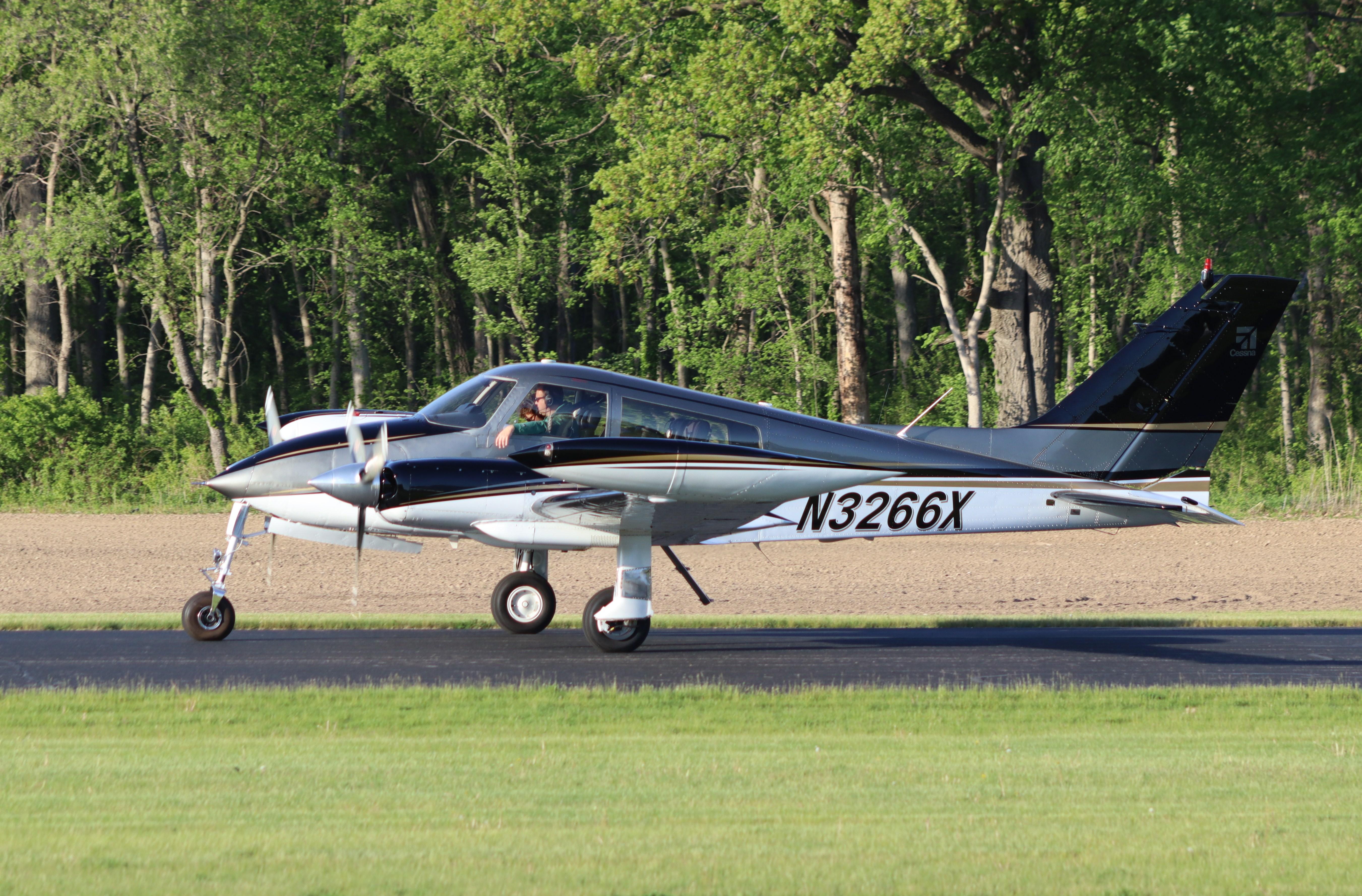 N3266X @ C77 - Cessna 310L - by MarkPasqualino