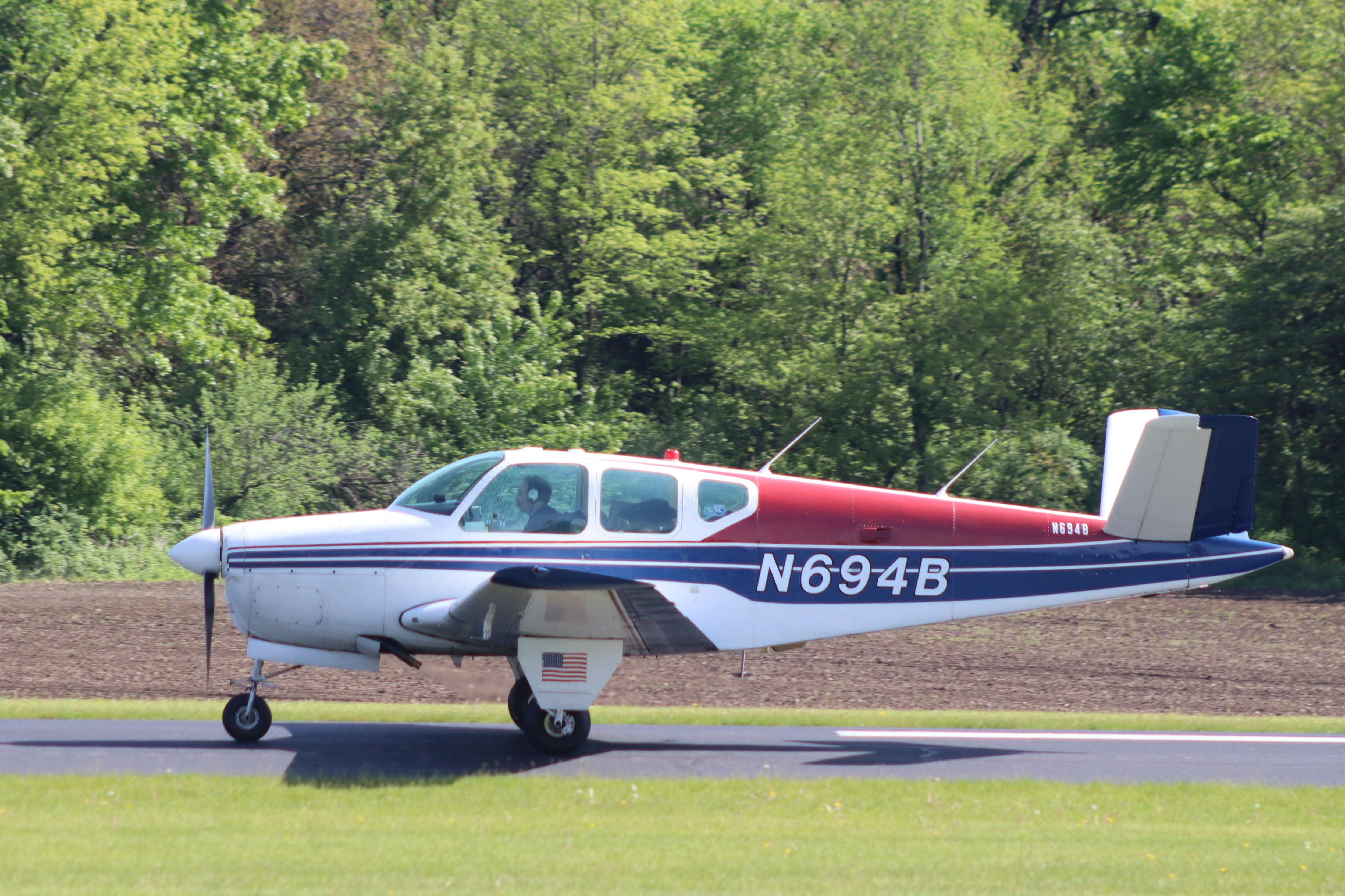 N694B @ C77 - Beech A35 - by MarkPasqualino