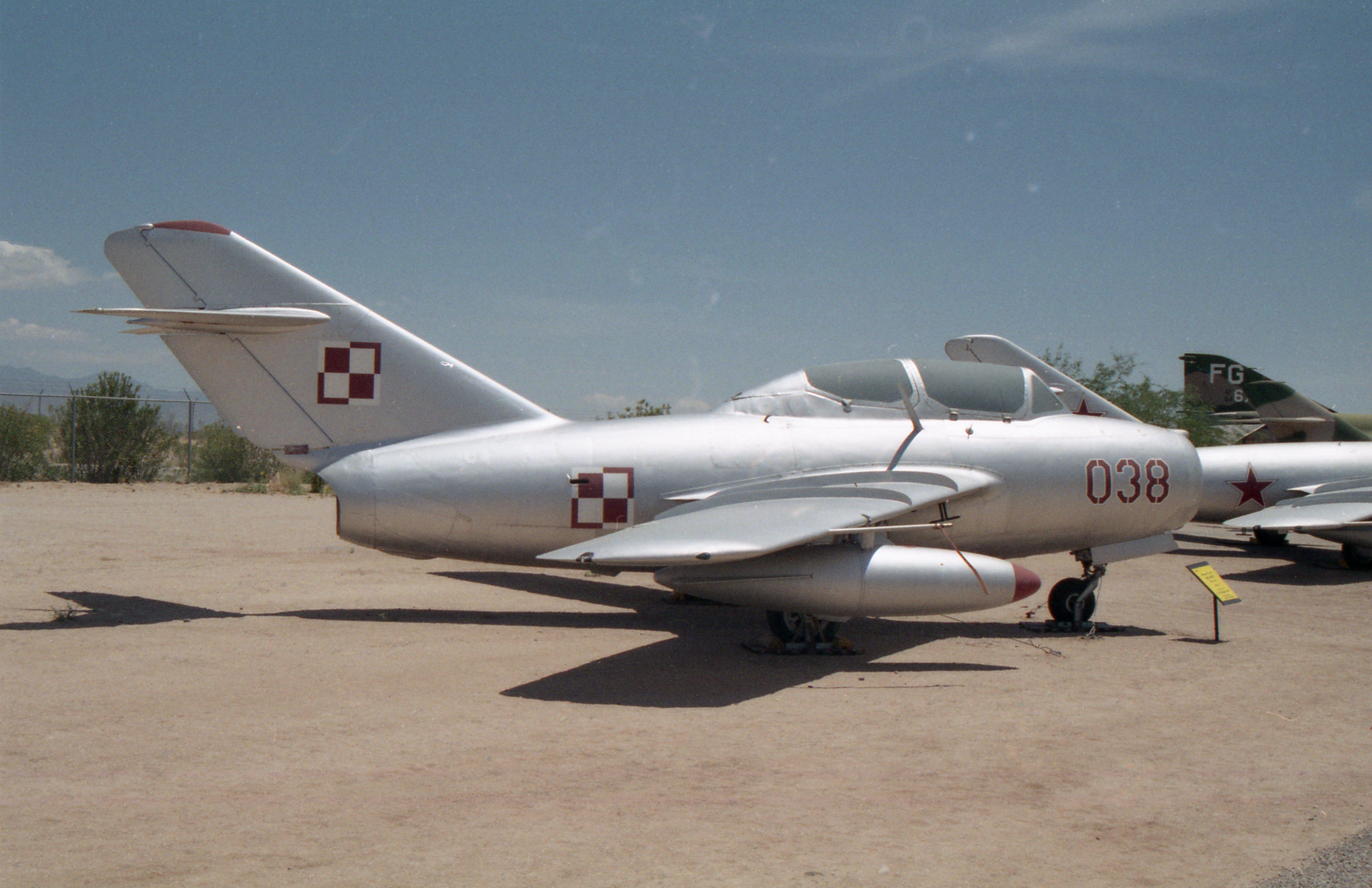 038 @ PIMA - 038 1953 PZL Mielec Lim S2B (Mig-15T) PolAF Pima 
 - by PhilR