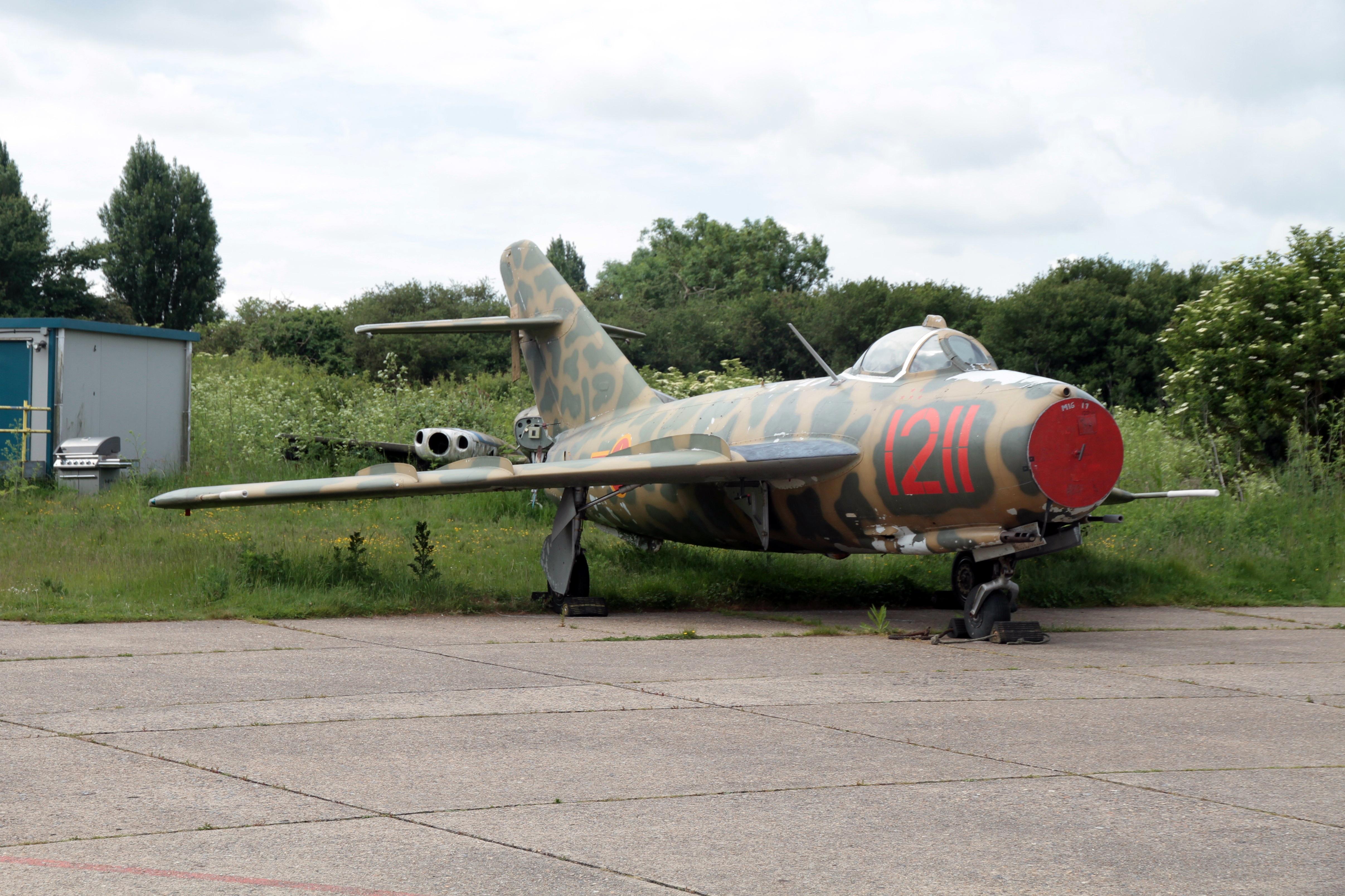 1211 @ EGSX - 1211 (G-BWUF, G-MIGG) 1958 PZL-Mielec Lim-5 (Mig17) North Weald
 - by PhilR