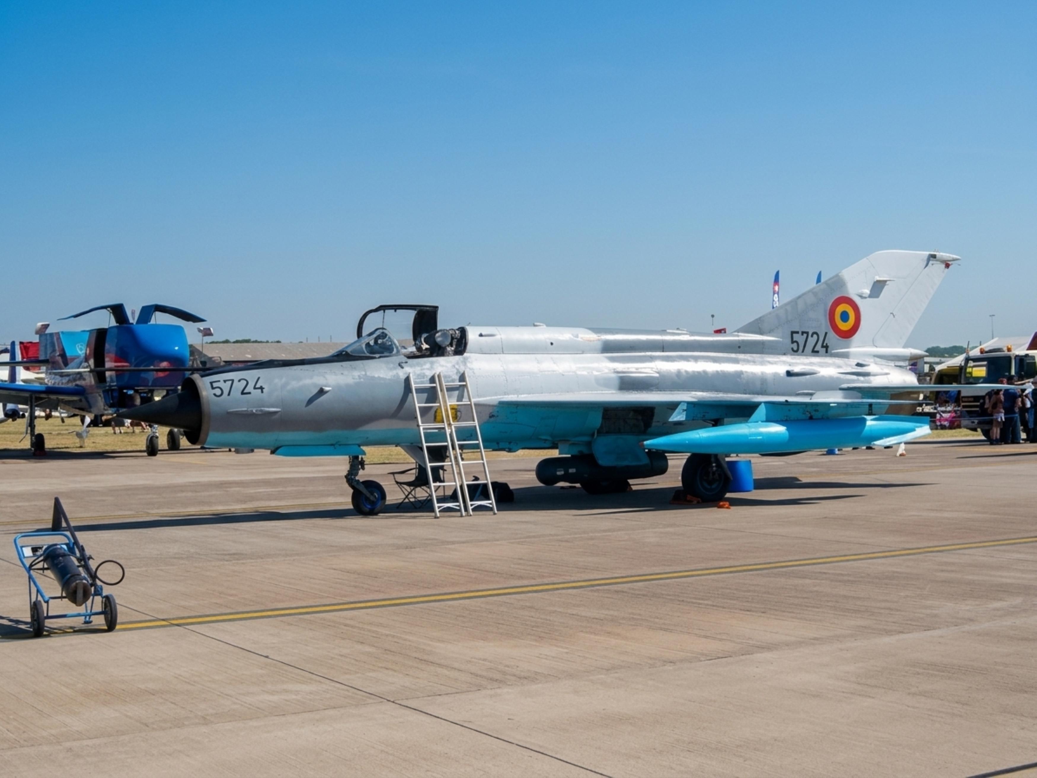 5724 @ EGVA - 5724 Mig-21 Lancer C RoMAF RIAT  - by PhilR