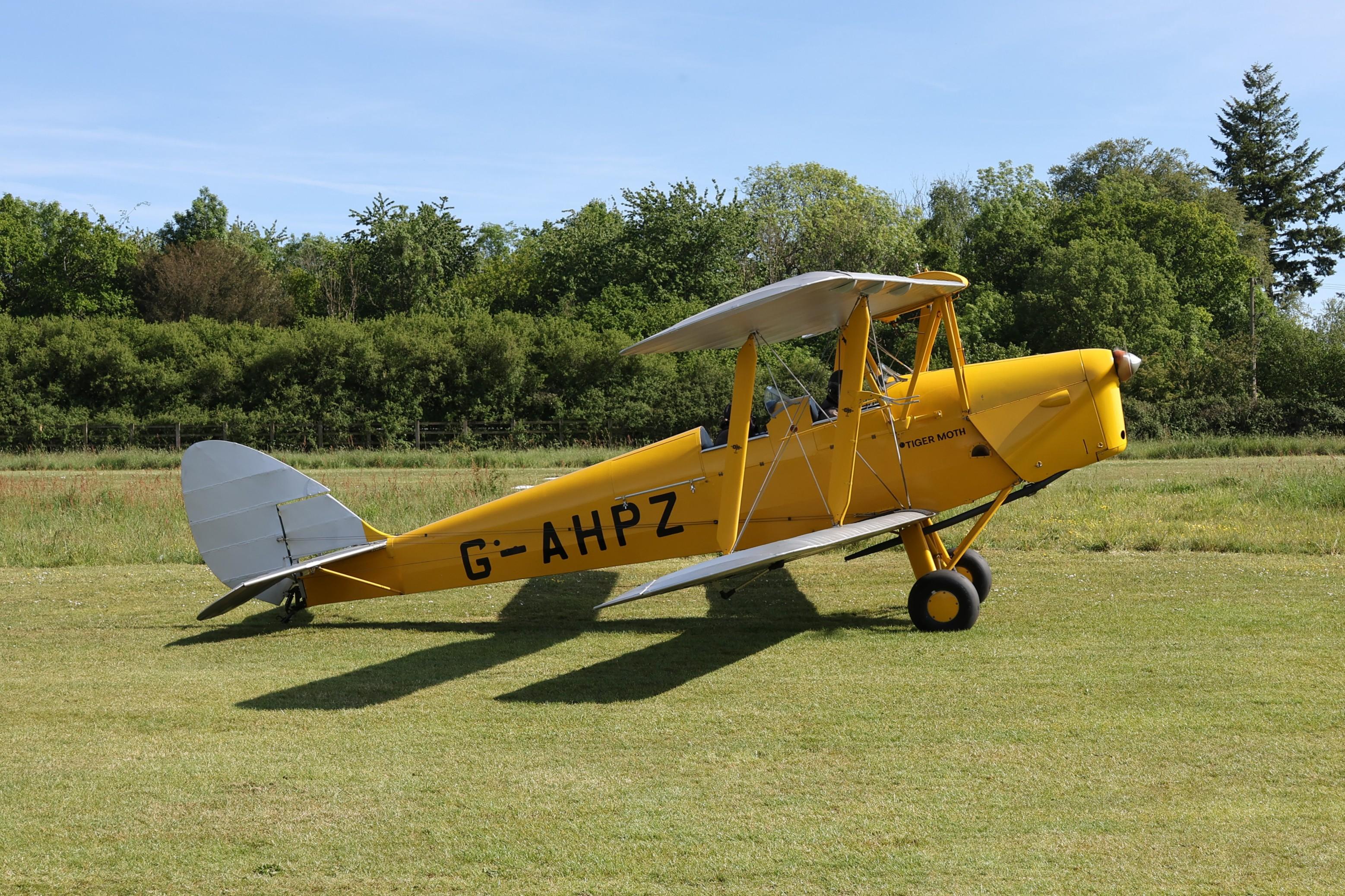 G-AHPZ @ EGHP - G-AHPZ 1939 DH82A Tiger Moth Popham
 - by PhilR