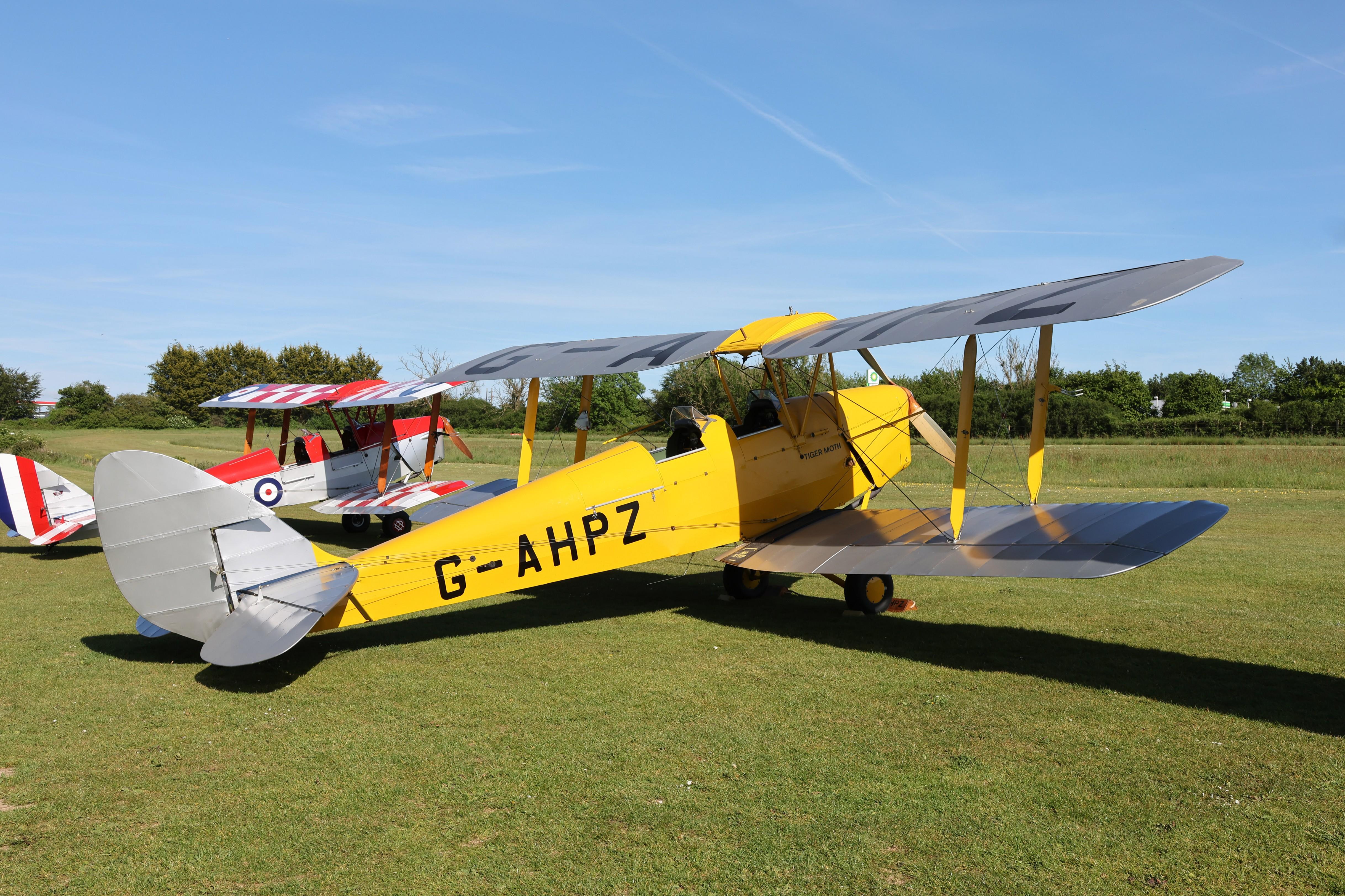G-AHPZ @ EGHP - G-AHPZ 1939 DH82A Tiger Moth Popham - by PhilR