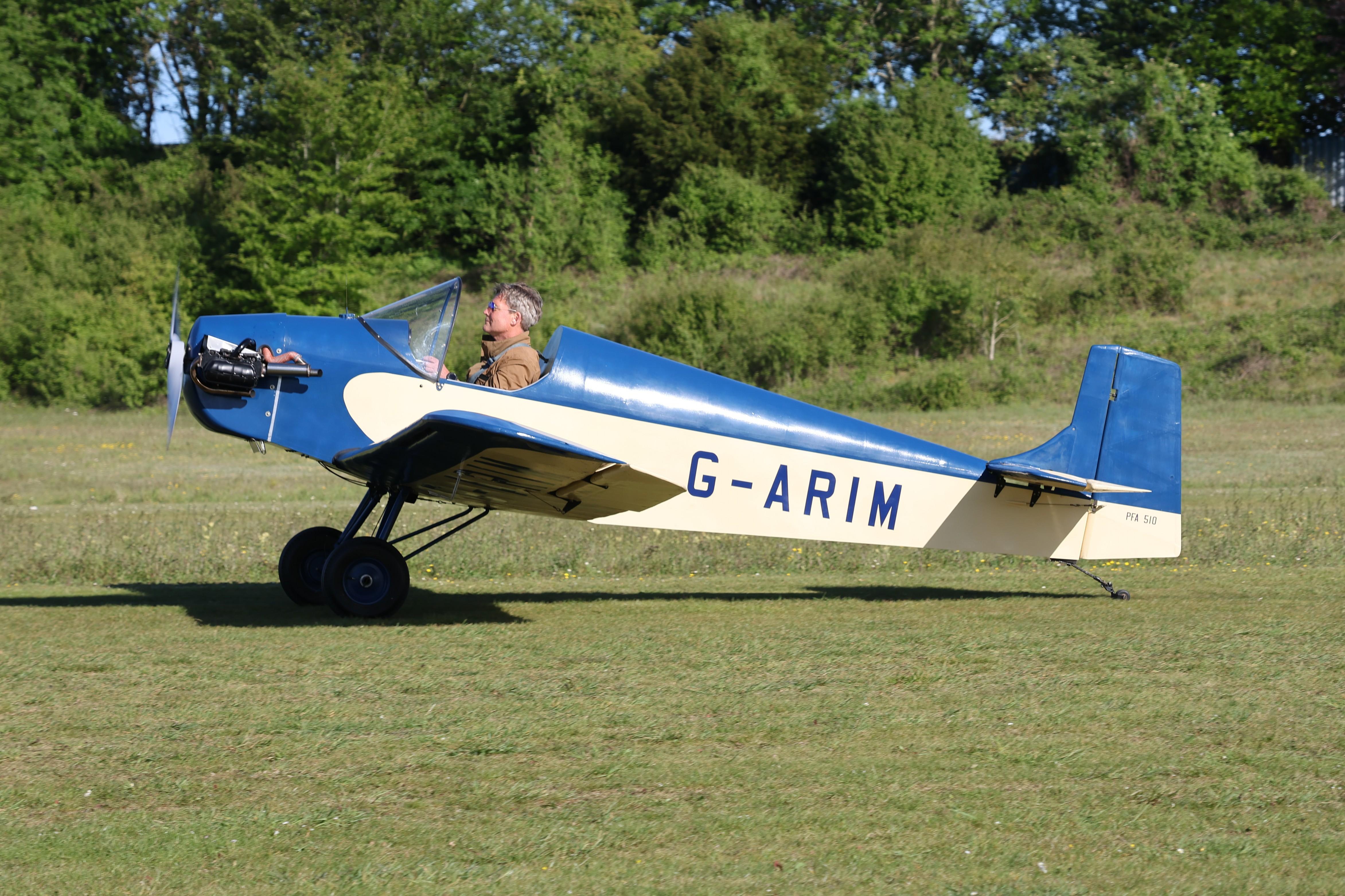 G-ARIM @ EGHP - G-ARIM 1996 Druine D31 Turbulent Popham 
 - by PhilR