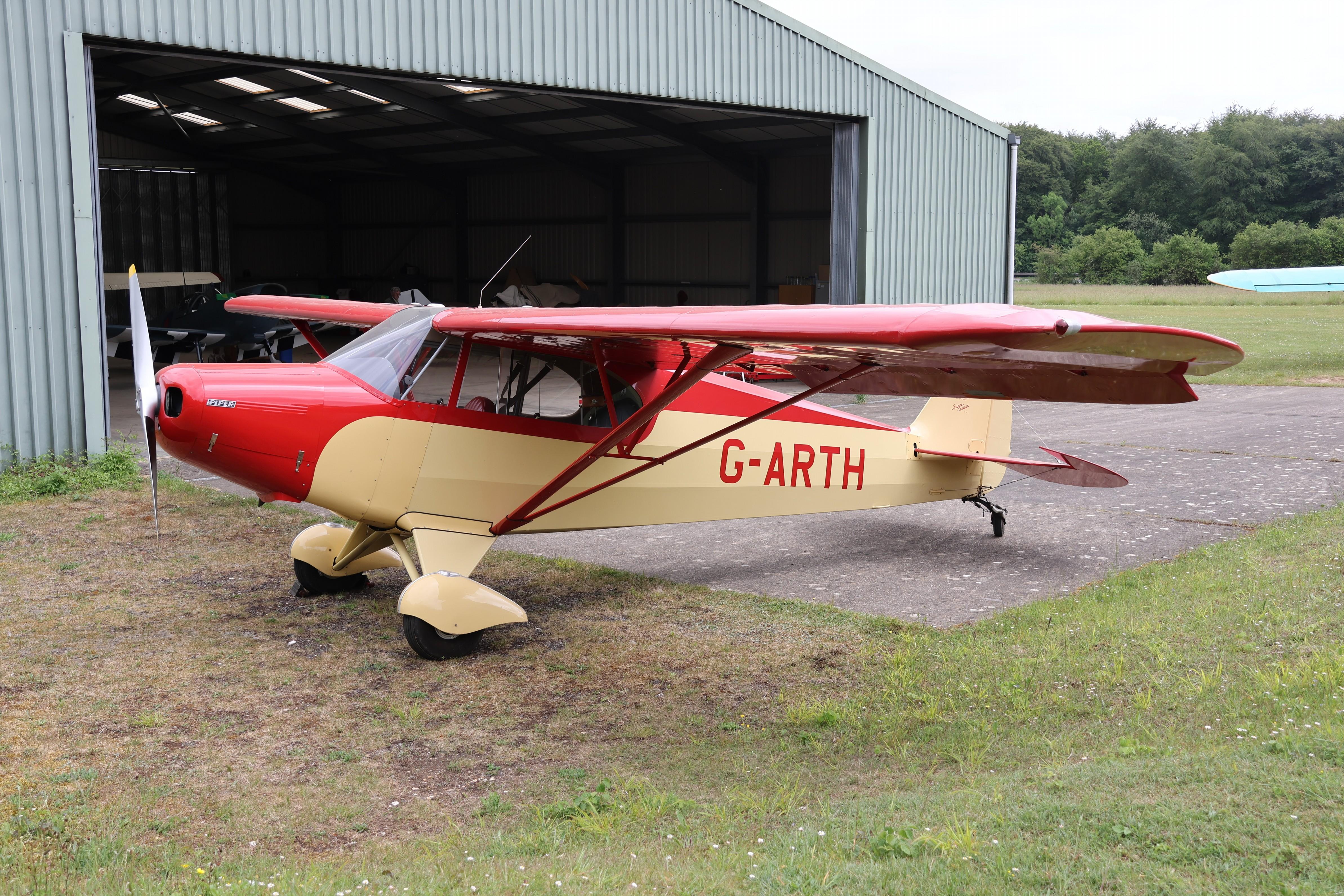 G-ARTH @ EGHP - G-ARTH 1947 Piper PA-12 Super Cruiser Popham
 - by PhilR