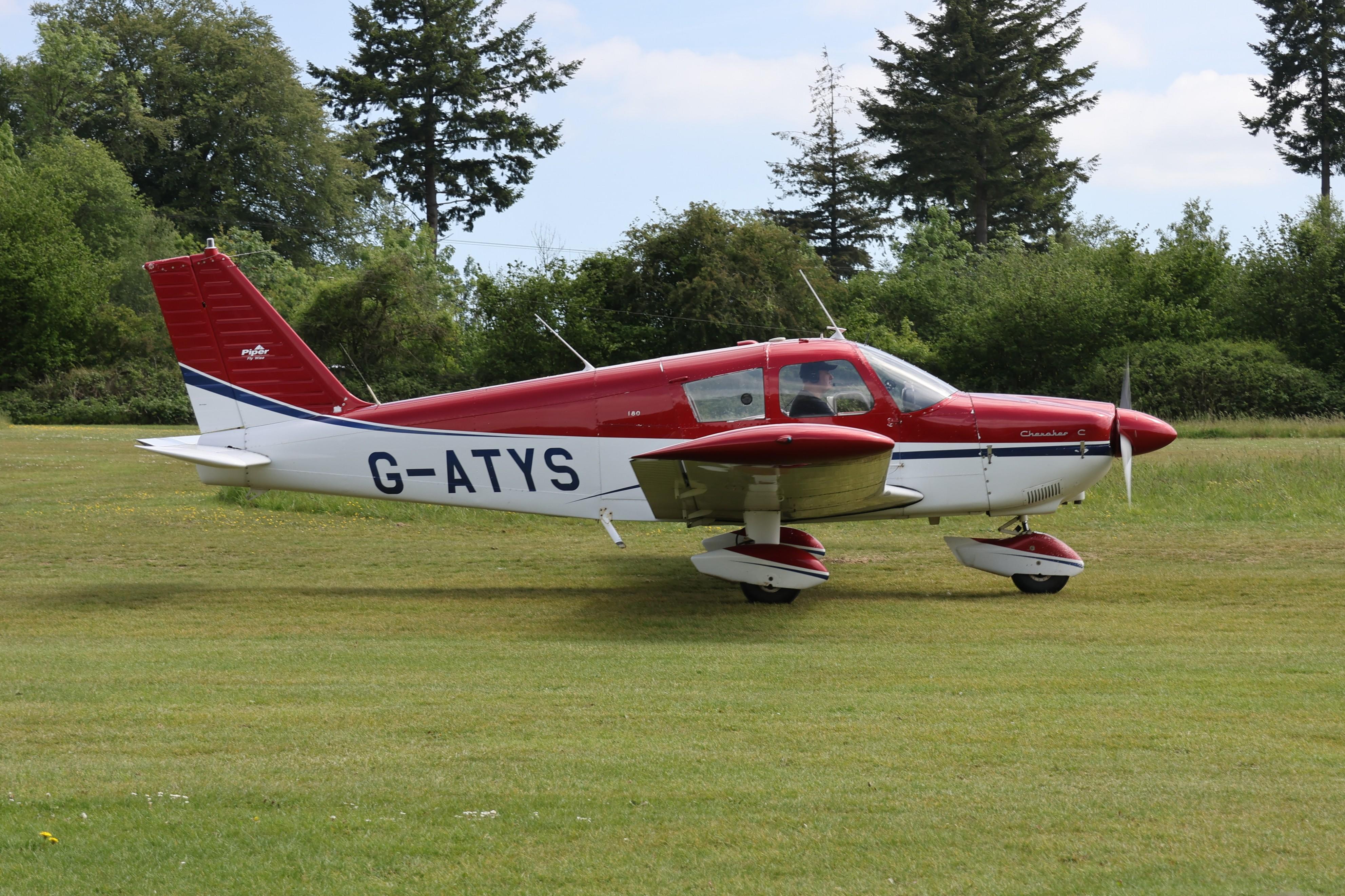 G-ATYS @ EGHP - G-ATYS 1966 Piper PA-28-180 Cherokee Popham 
 - by PhilR