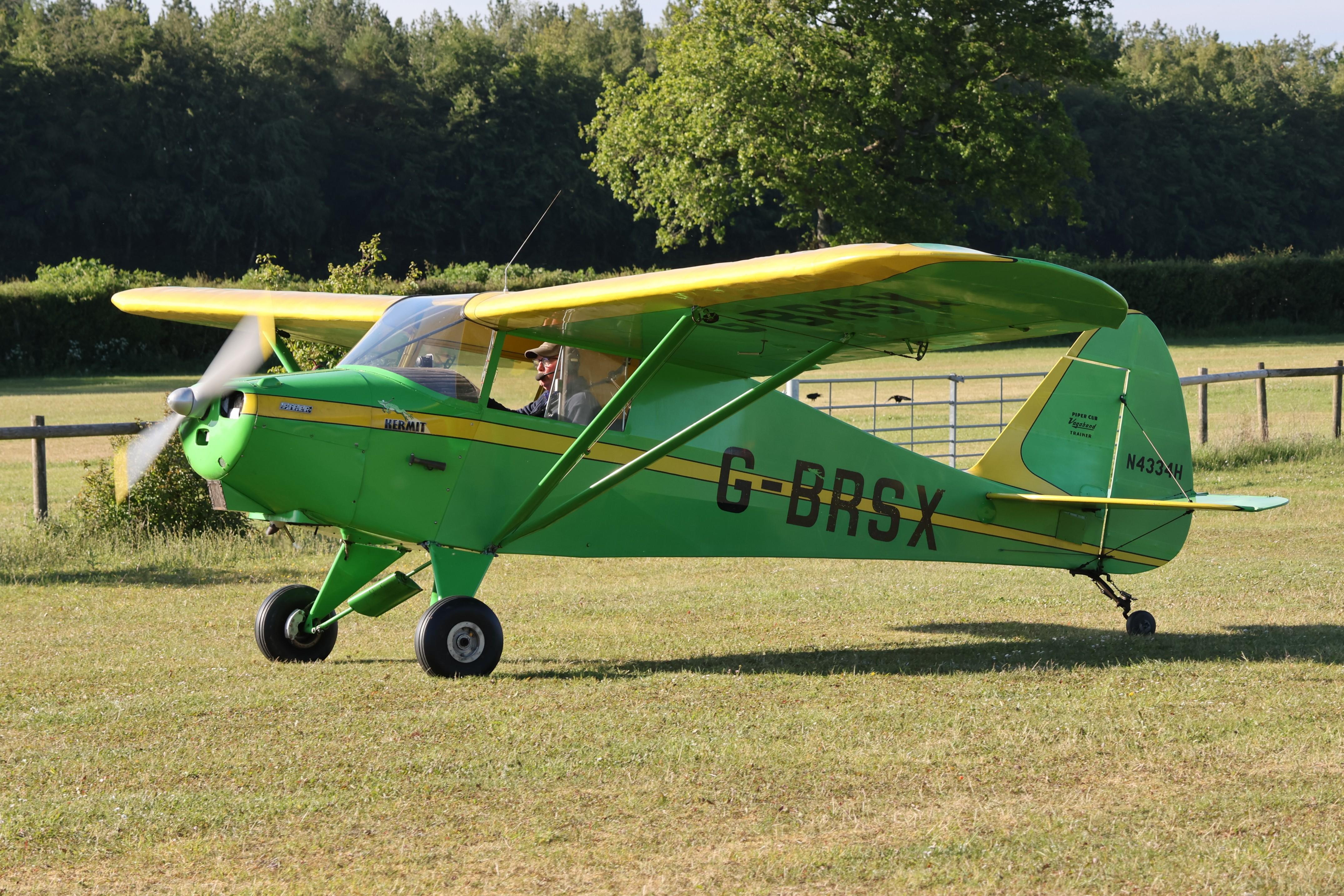G-BRSX @ EGHP - G-BRSX 1948 Piper PA-15 (Modified) Vagabond Popham 
 - by PhilR