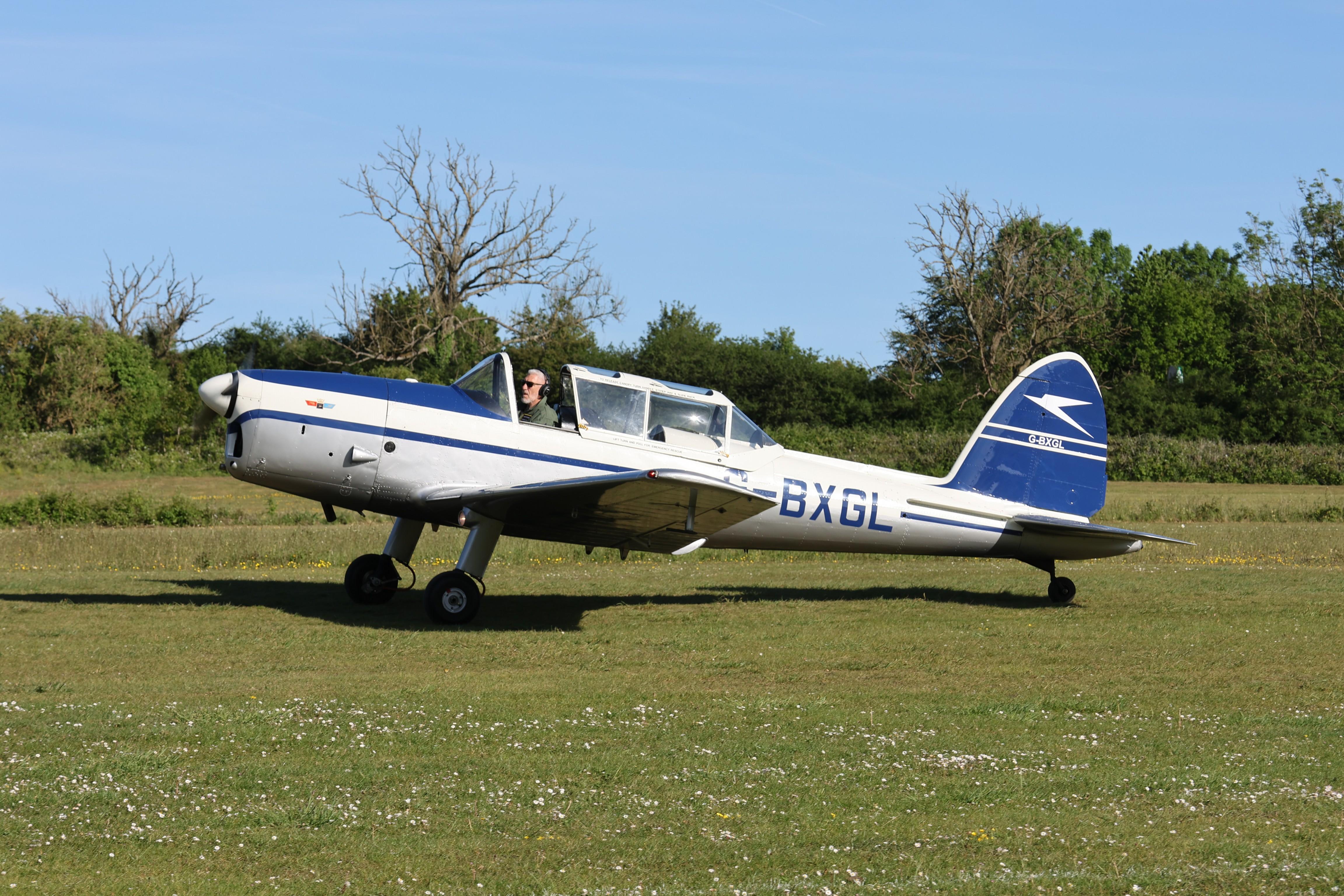 G-BXJL @ EGHP - G-BXGL (WZ884) 1953 DHC-1 Chipmunk 22 Popham 
 - by PhilR