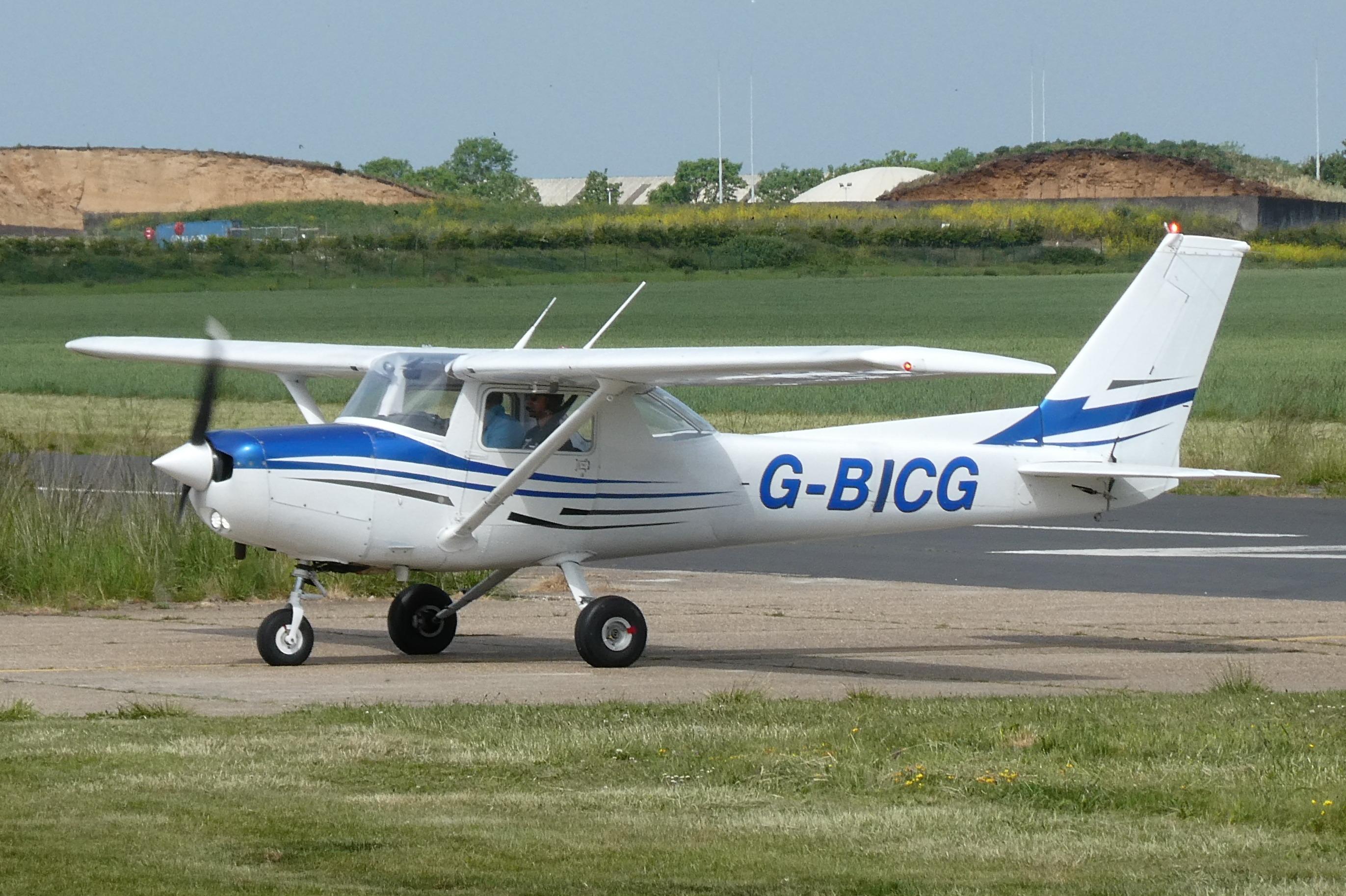 G-BICG @ EGSM - Just landed at Beccles. - by Graham Reeve