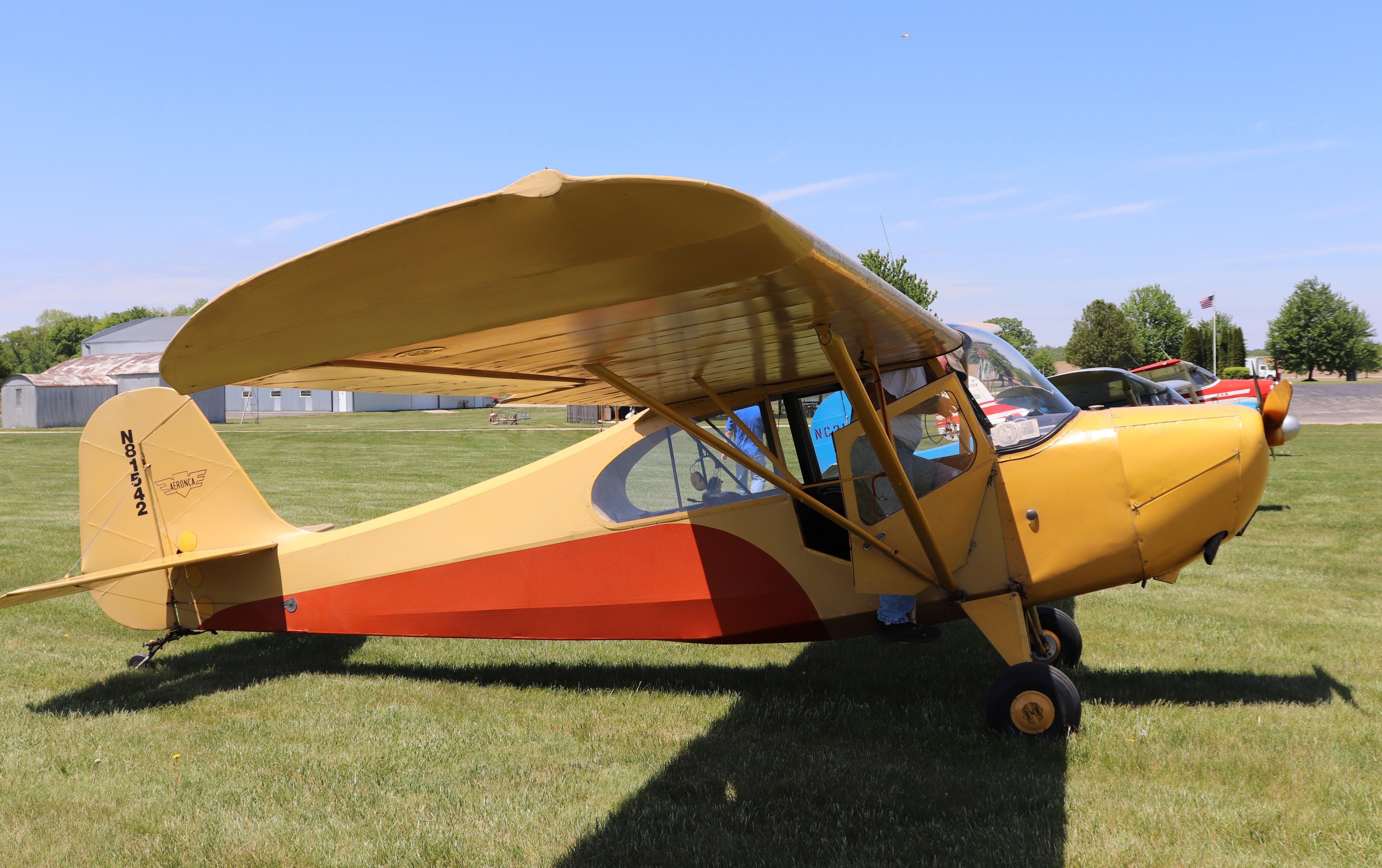 N81542 @ C77 - Aeronca 7AC - by MarkPasqualino