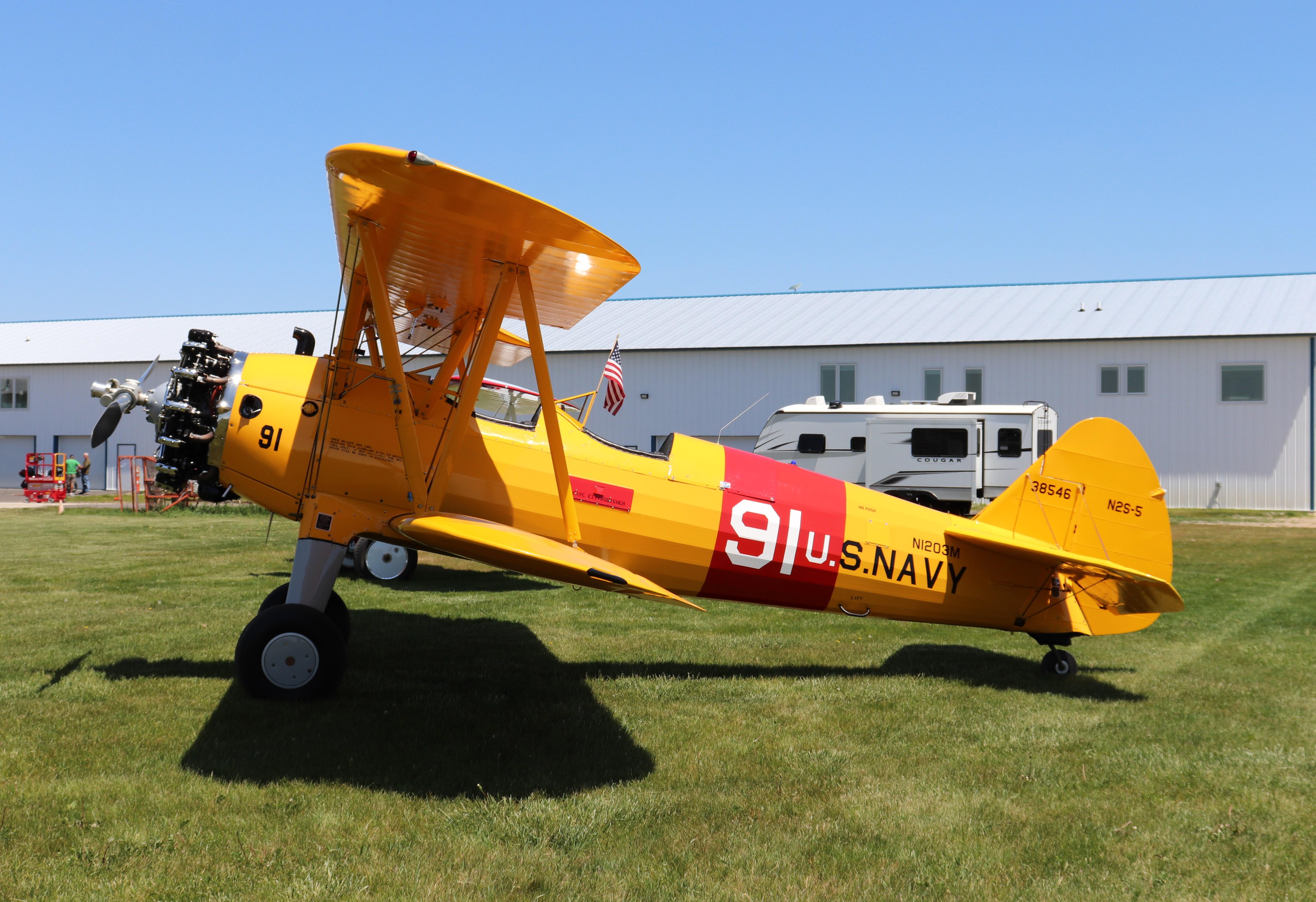 N1203M @ C77 - Stearman - by MarkPasqualino