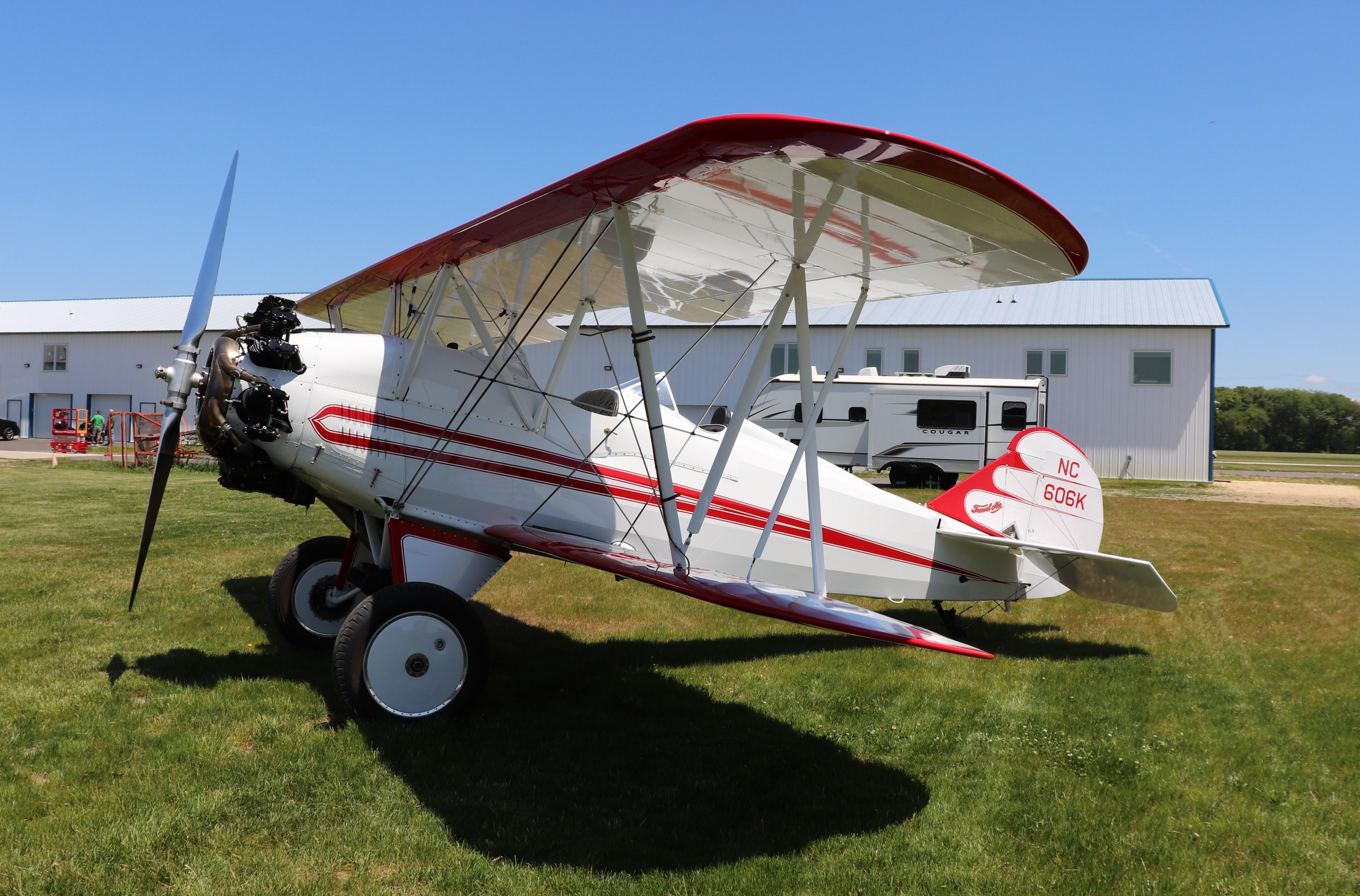N606K @ C77 - Travel Air D-4-D - by MarkPasqualino