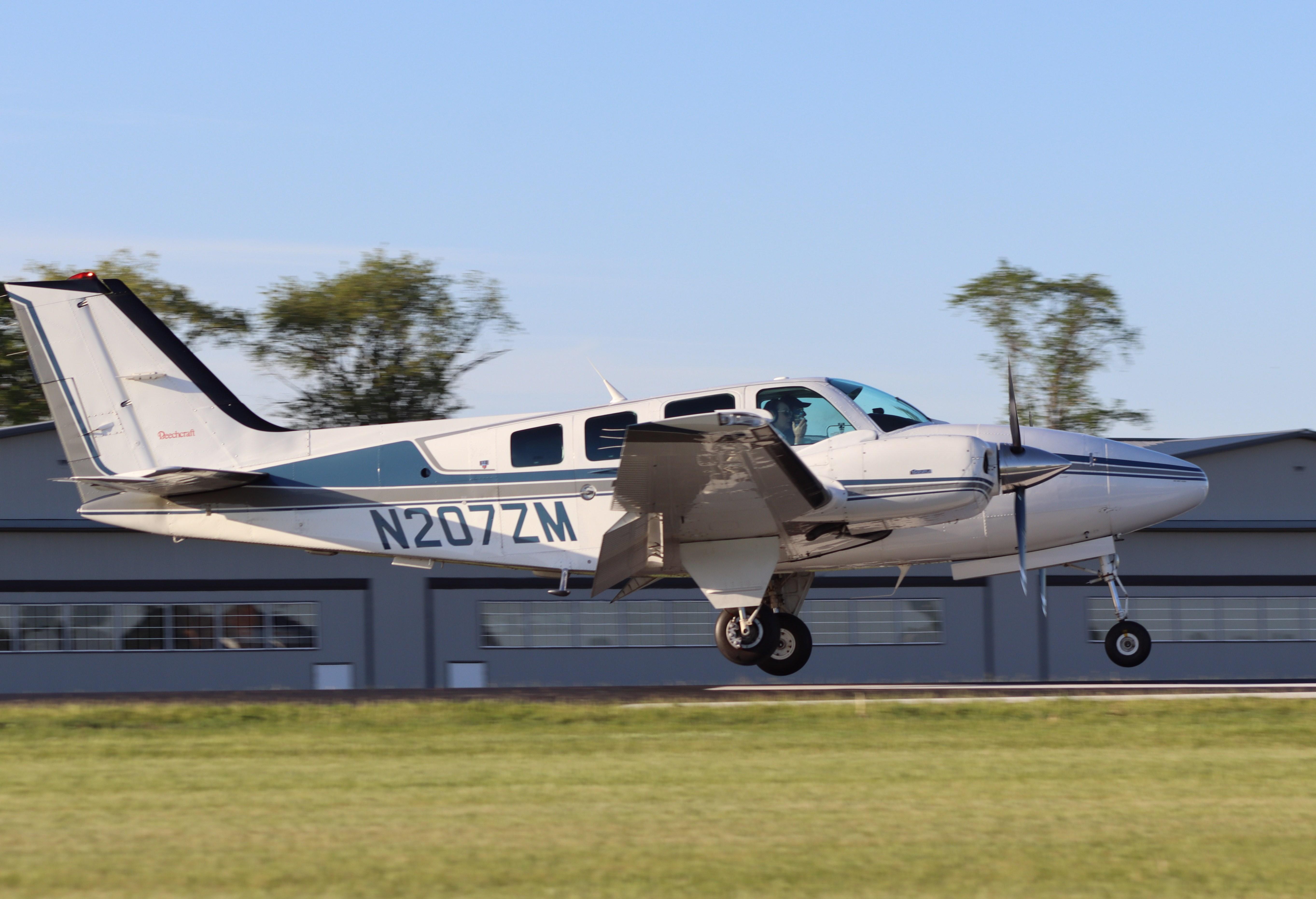 N207ZM @ C77 - Beech 58 - by MarkPasqualino
