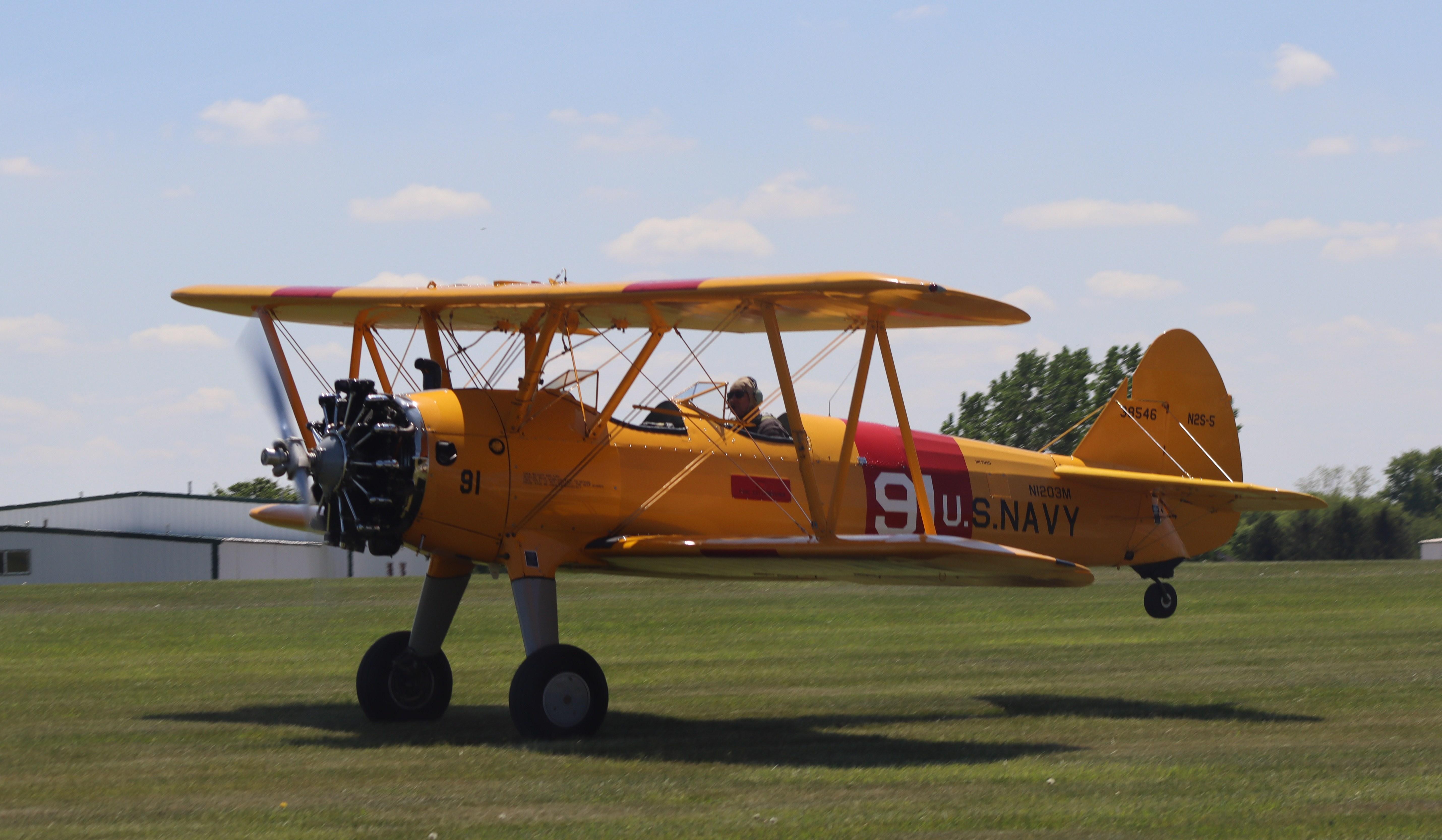 N1203M @ C77 - Stearman - by MarkPasqualino