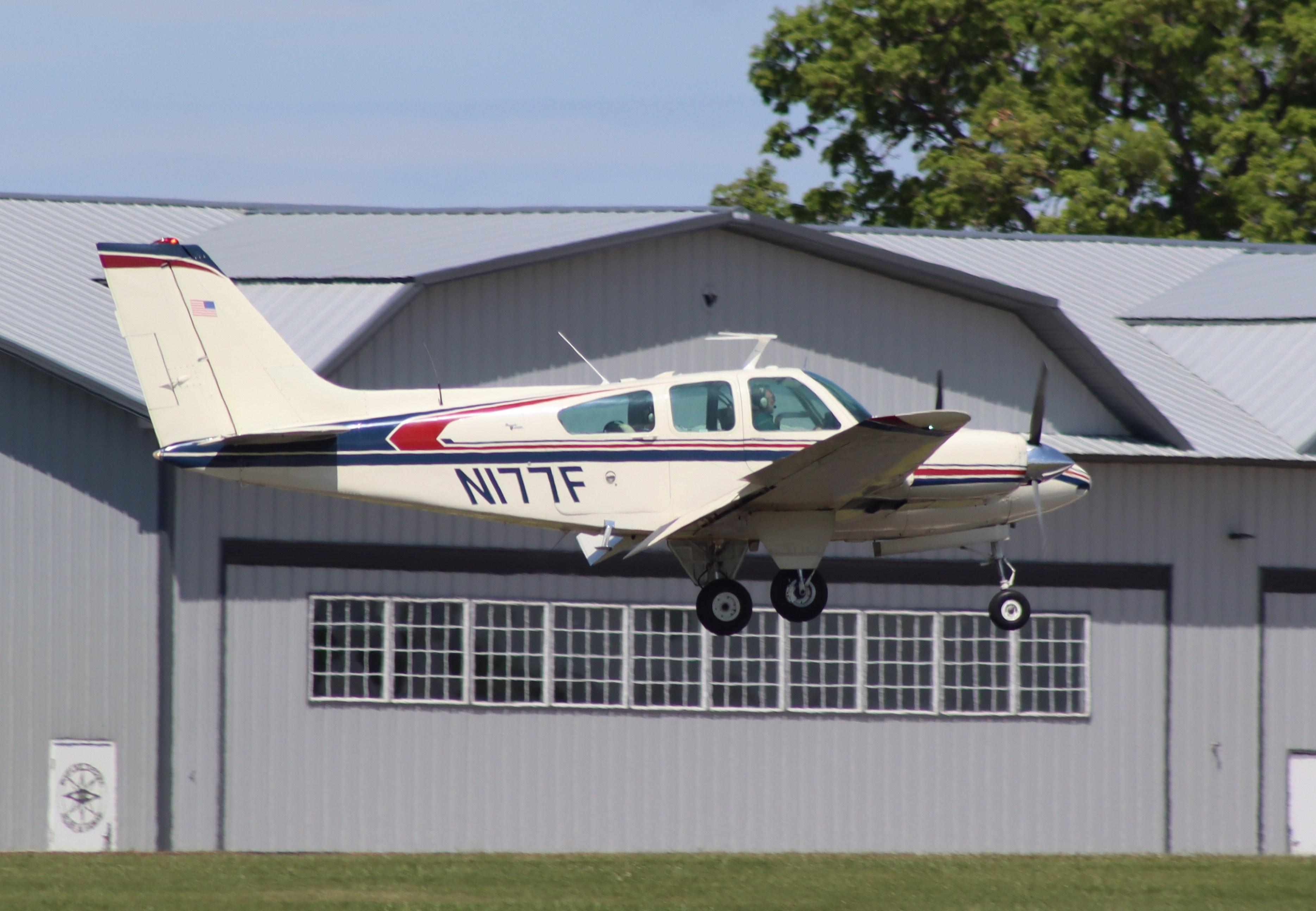 N177F @ C77 - Beech  B55 - by MarkPasqualino