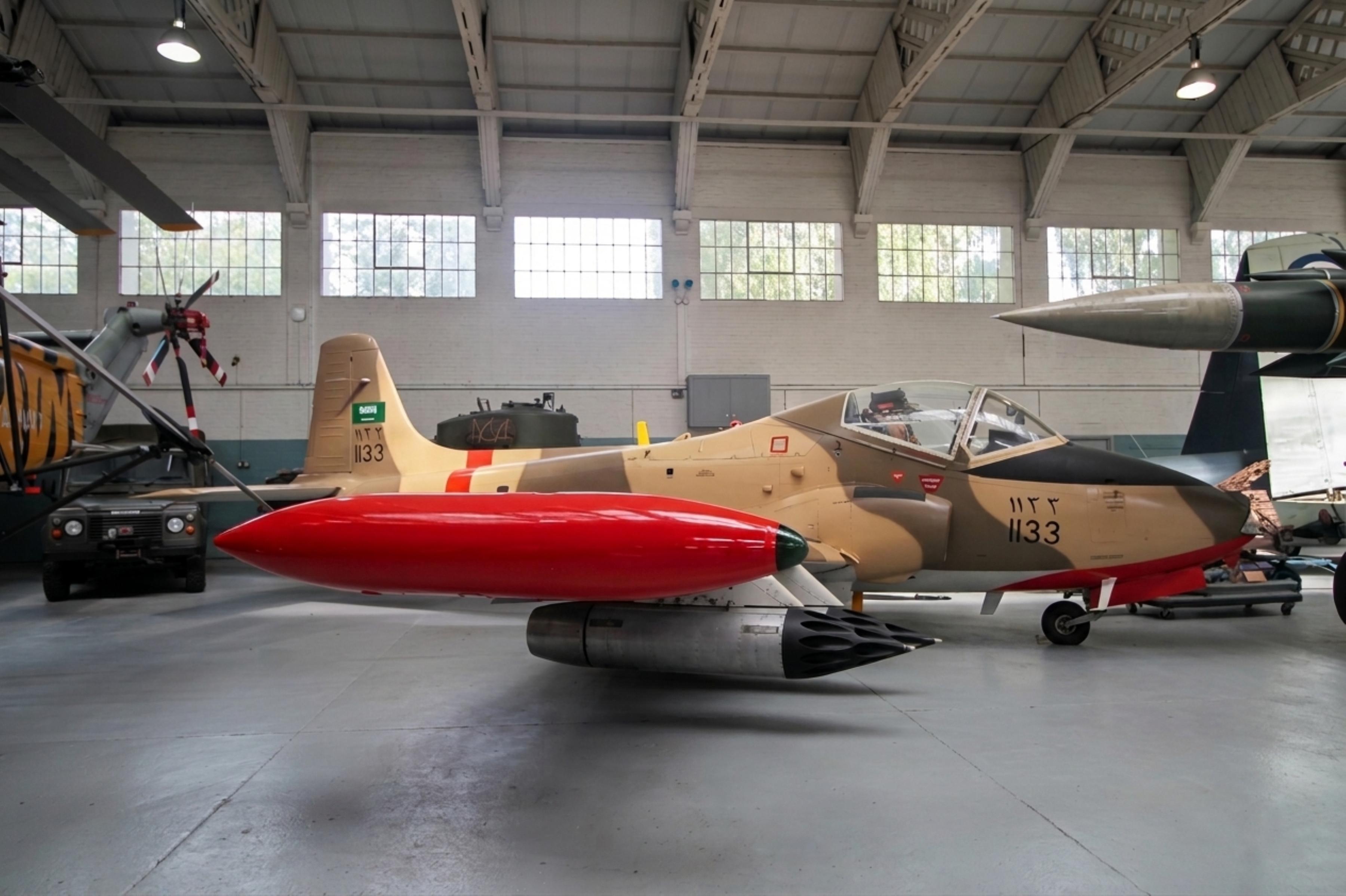 1133 @ EGSU - 1133 (G-BESY) 1977 BAC 167 Strikemaster Mk80A RSaudAF IWM Duxford  - by PhilR