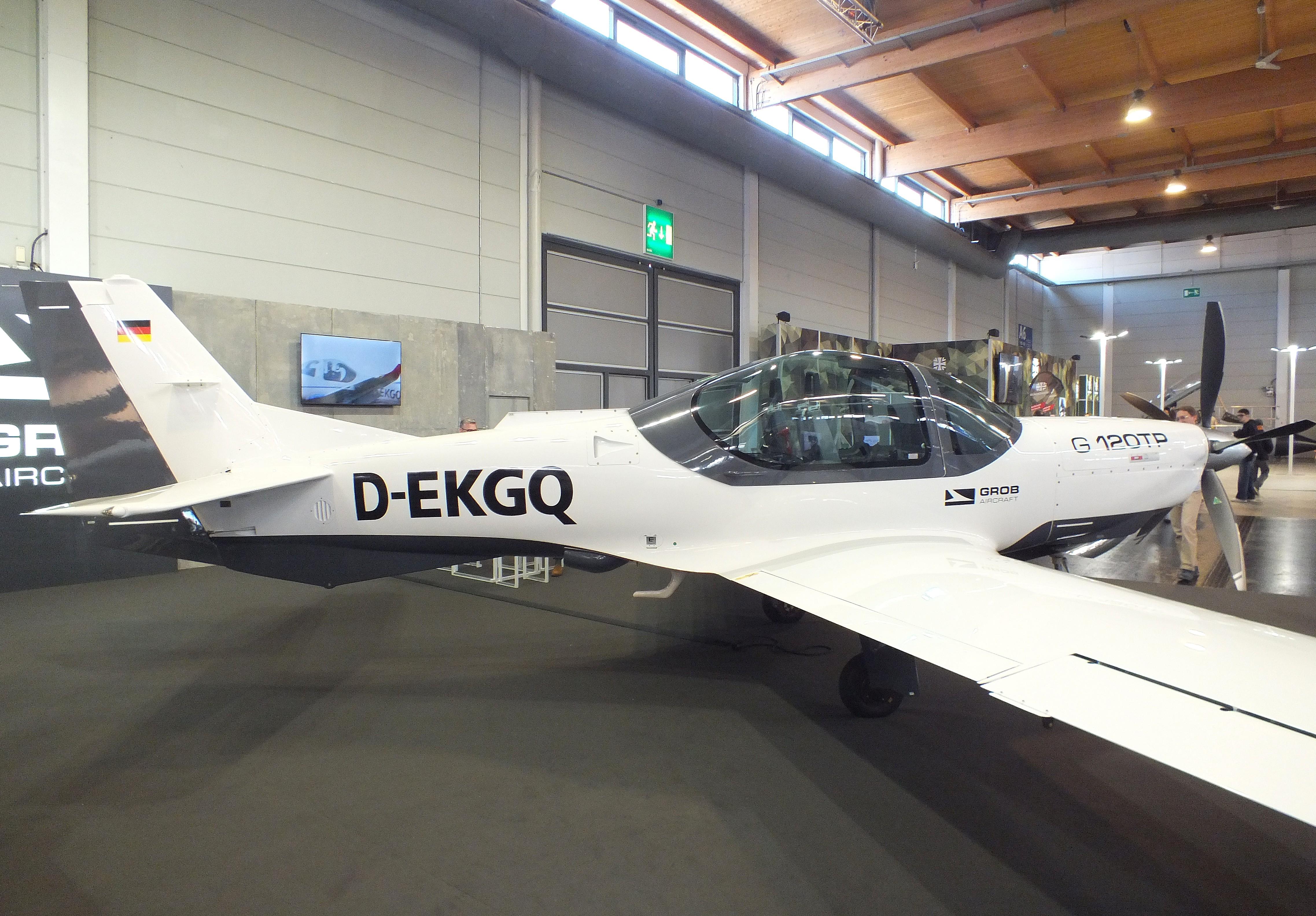 D-EKGQ @ EDNY - Grob G-120TP with new bulged canopy at the AERO 2026, Friedrichshafen - by iwarnecke